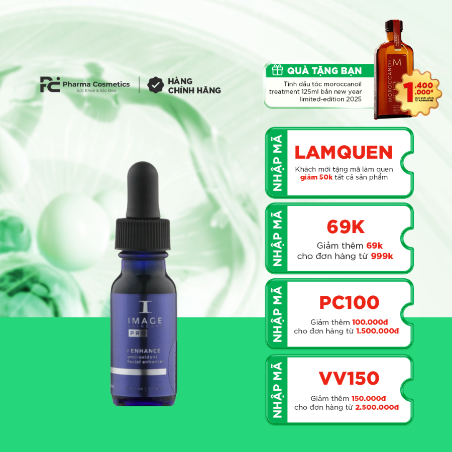 I ENHANCE ANTI-OXIDANT FACIAL ENHANCER / TINH CHẤT CHỐNG OXY HÓA LÀM DỊU DA CẤP TỐC