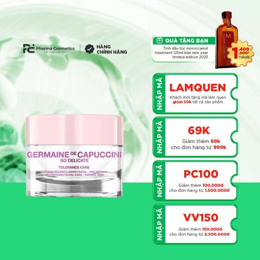 SO DELICATE TOLERANCE RICH CARE DRY SKIN/ KEM ĐIỀU TRỊ KÍCH ỨNG, NHẠY CẢM CHO DA KHÔ SO DELICATE TOLERANCE RICH CARE DRY SKIN