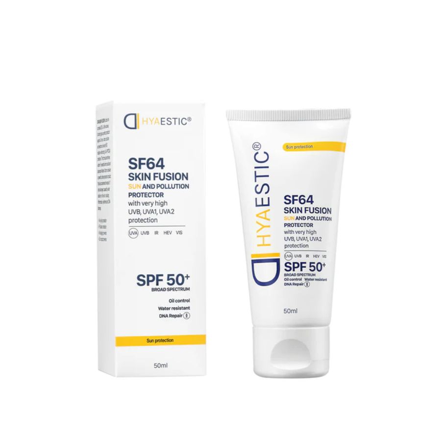 Hyaestic Skin Fusion SF64 Sun And Pollution Protector SPF50+ 10ML: Kem Chống Nắng Bảo Vệ Tối Đa & Phục Hồi DNA