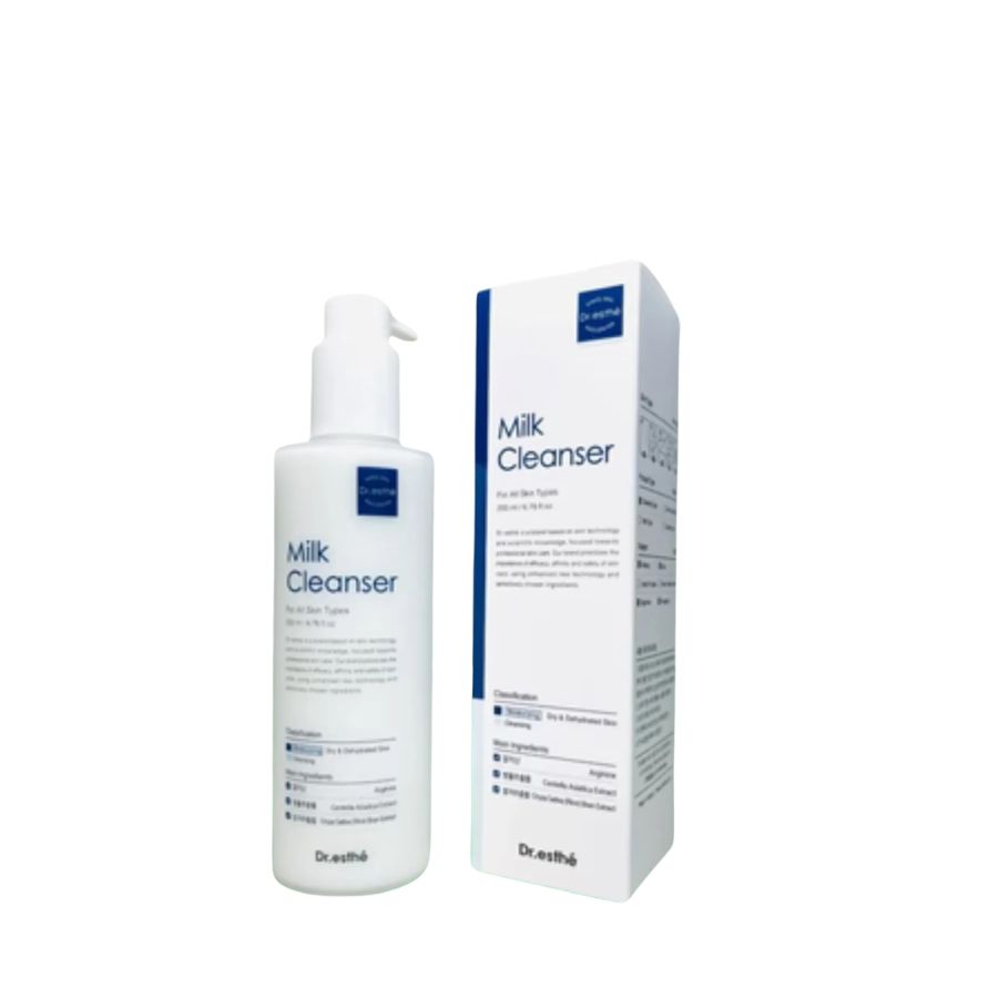 DR.ESTHE MILK CLEANSER: Sữa Rửa Mặt Dạng Sữa Dịu Nhẹ - Dưỡng Ẩm & Bảo Vệ Làn Da Nhạy Cảm
