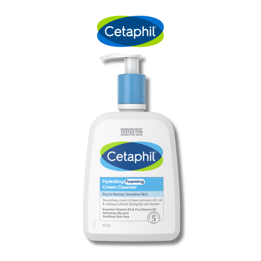 CETAPHIL HYDRATING FOAMING CREAM CLEANSER/ SỮA RỬA MẶT TẠO BỌT MỊN DỊU LÀNH CHO DA NHẠY CẢM