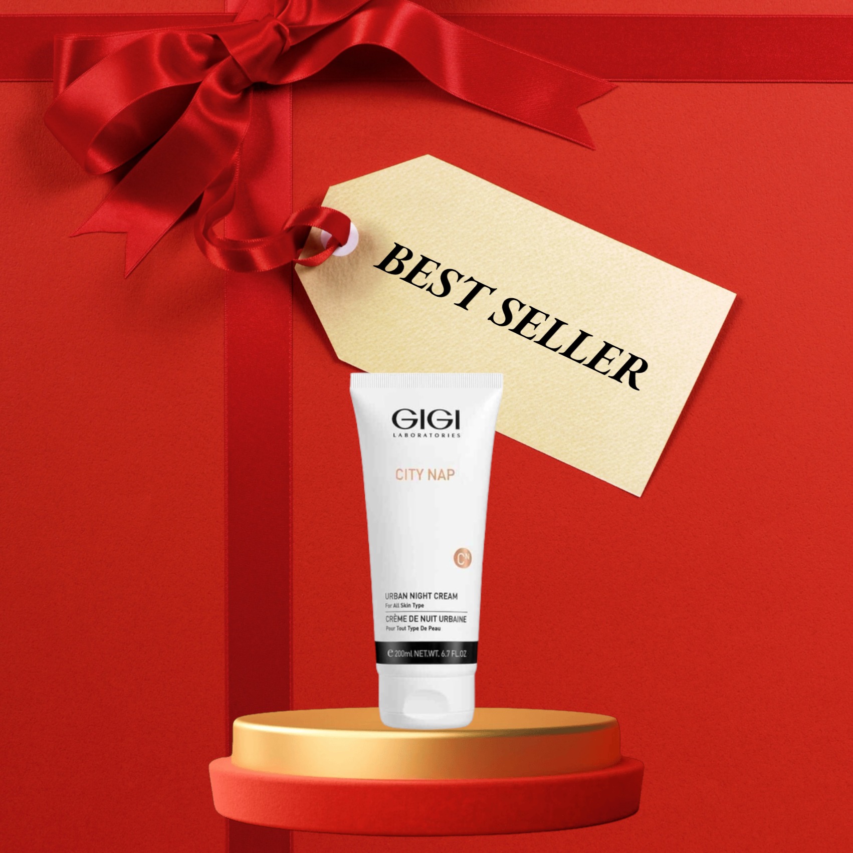 GIGI CITY NAP URBAN NIGHT CREAM / KEM DƯỠNG BAN ĐÊM GIÚP CHỐNG LÃO HOÁ, DUY TRÌ ĐỘ SĂN CHẮC VÀ TÁI TẠO LÀN DA 200ml