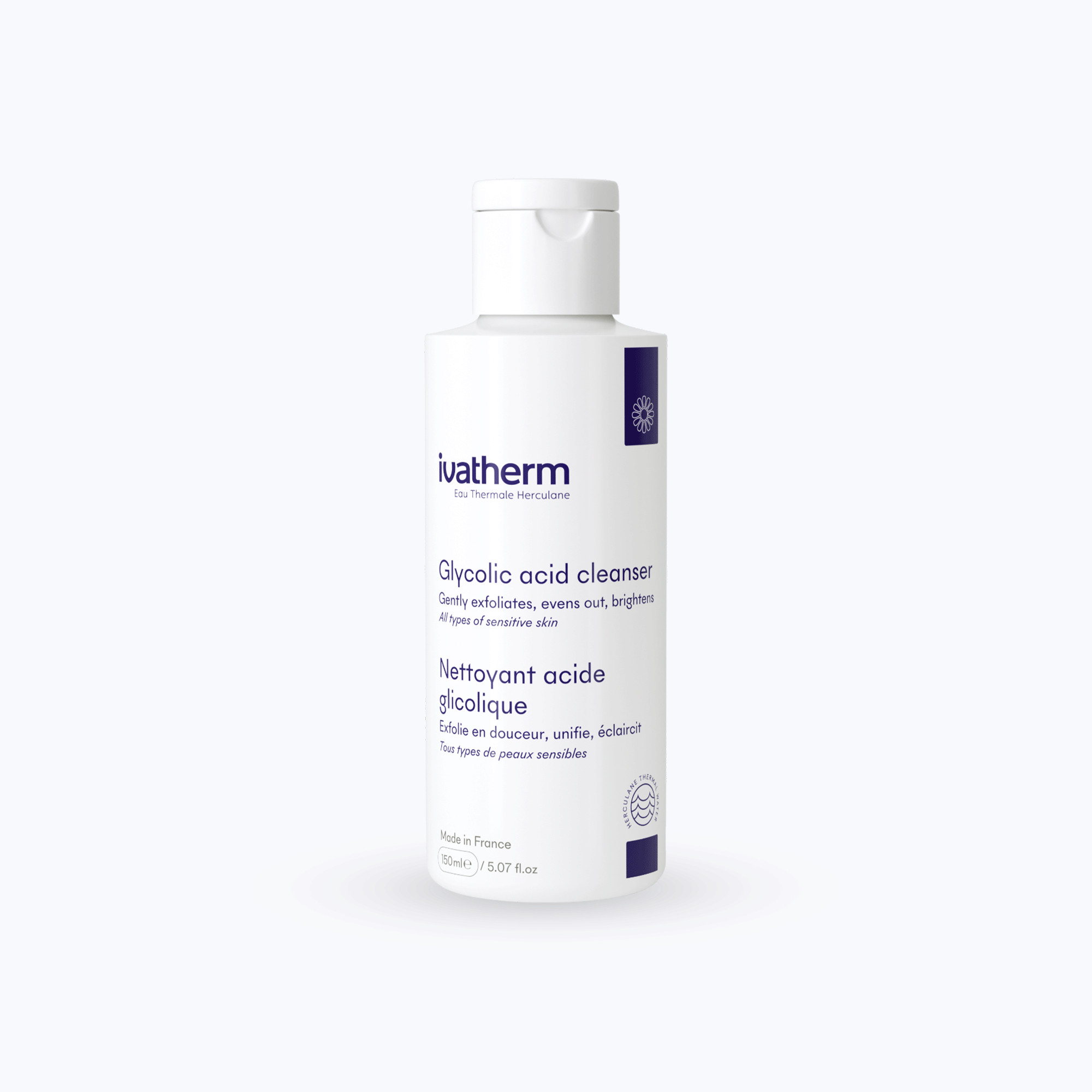 IVATHERM GLYCOLIC ACID CLEANSER: Sữa Rửa Mặt Tái Tạo & Sáng Da