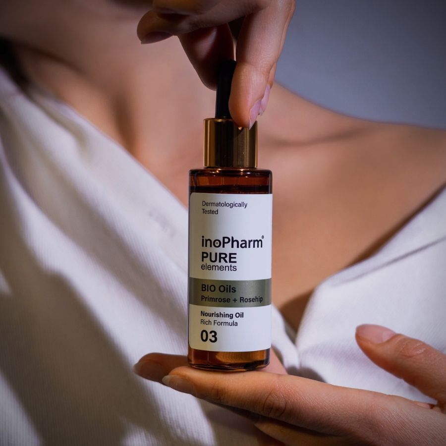INOPHARM BIO OILS PRIMROSE & ROSEHIP: Tinh Dầu Dưỡng Ẩm & Săn Chắc - Cho Làn Da Mềm Mại, Trẻ Trung