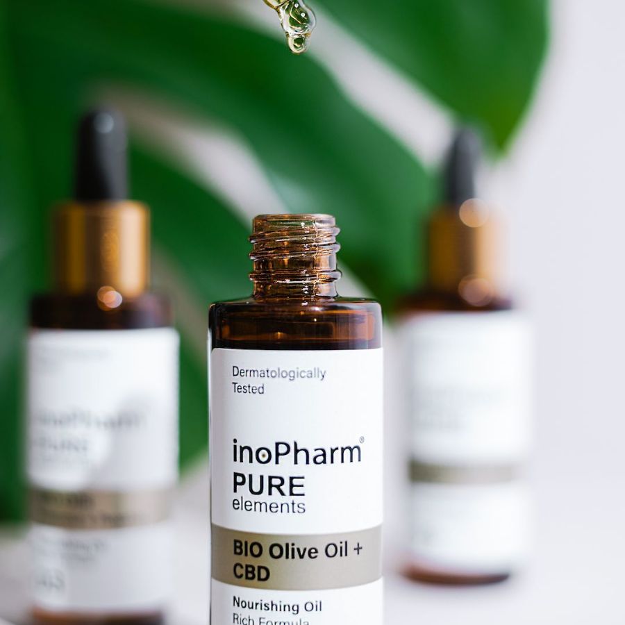 INOPHARM CBD + BIO OLIVE OIL: Tinh Dầu Làm Dịu, Dưỡng Ẩm & Trẻ Hóa Chuyên Sâu