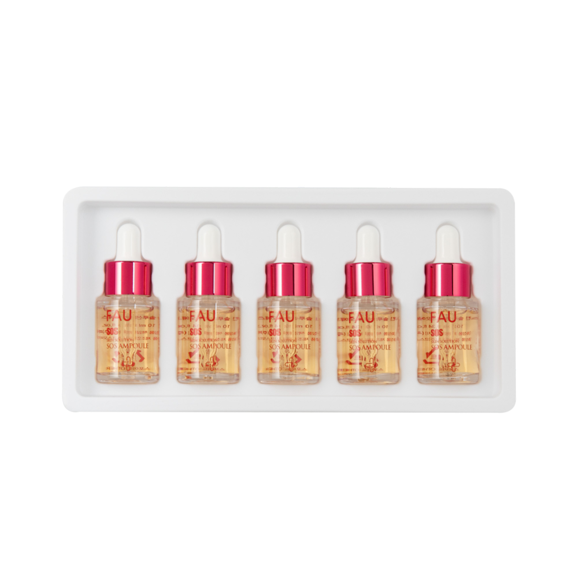 FAU SOS AMPOULE 10ml×３本 FAU SOS Ampoule – Tinh Chất Cô Đặc Hỗ Trợ Làm Dịu Và Phục Hồi Làn