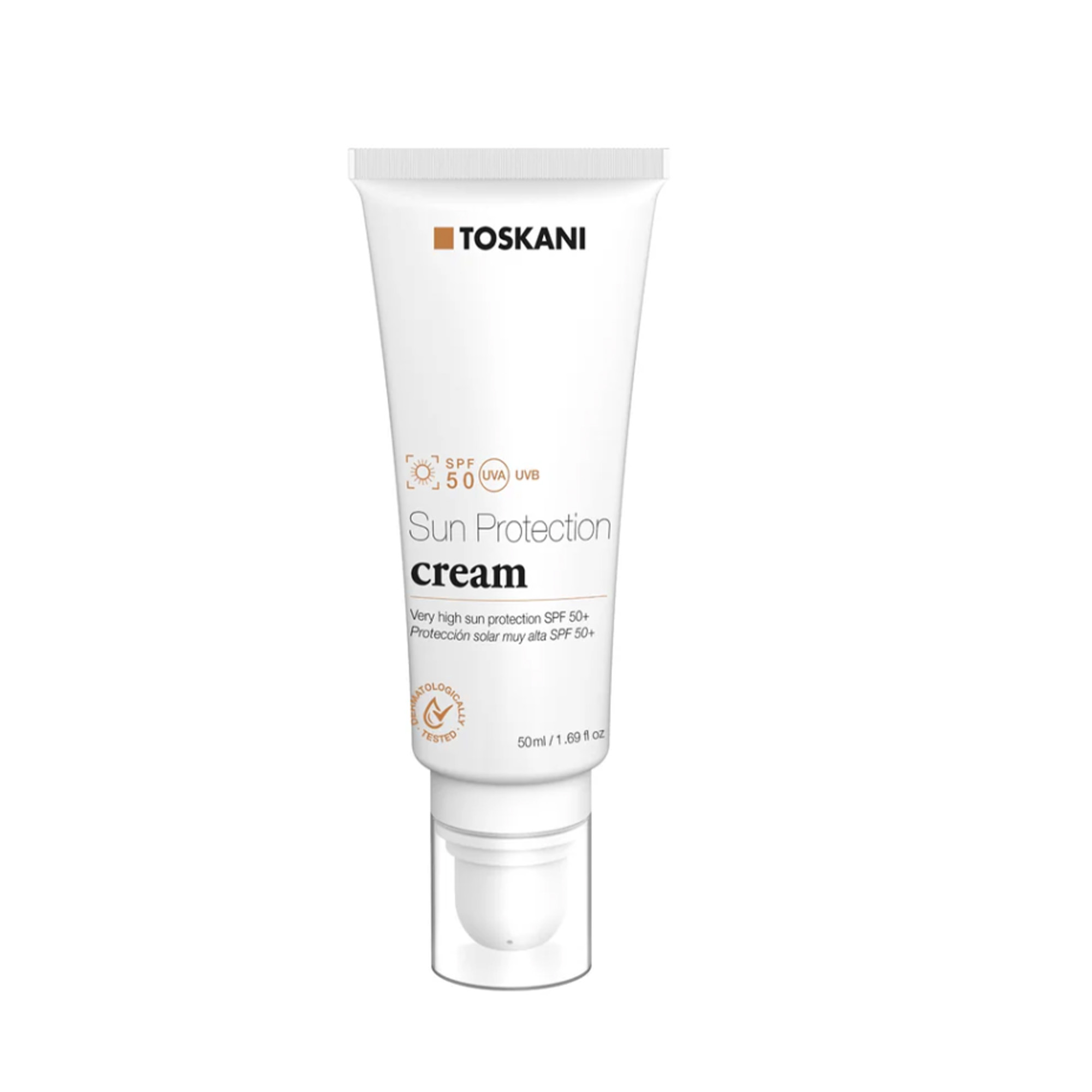 TOSKANI Sun Protection Cream SPF 50+: Kem Chống Nắng Phục Hồi, Ngừa Nám & Chống Lão Hóa Quang Phổ Rộng