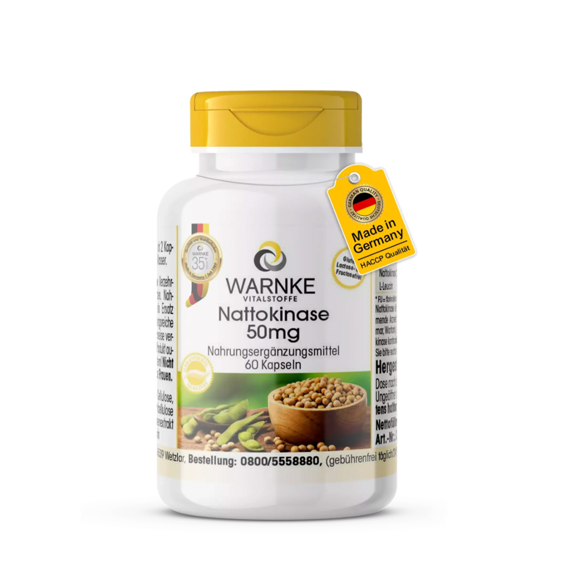 WARNKE Nattokinase 50mg – Giải Pháp Bảo Vệ Tim Mạch & Phòng Ngừa Đột Quỵ Từ Đức