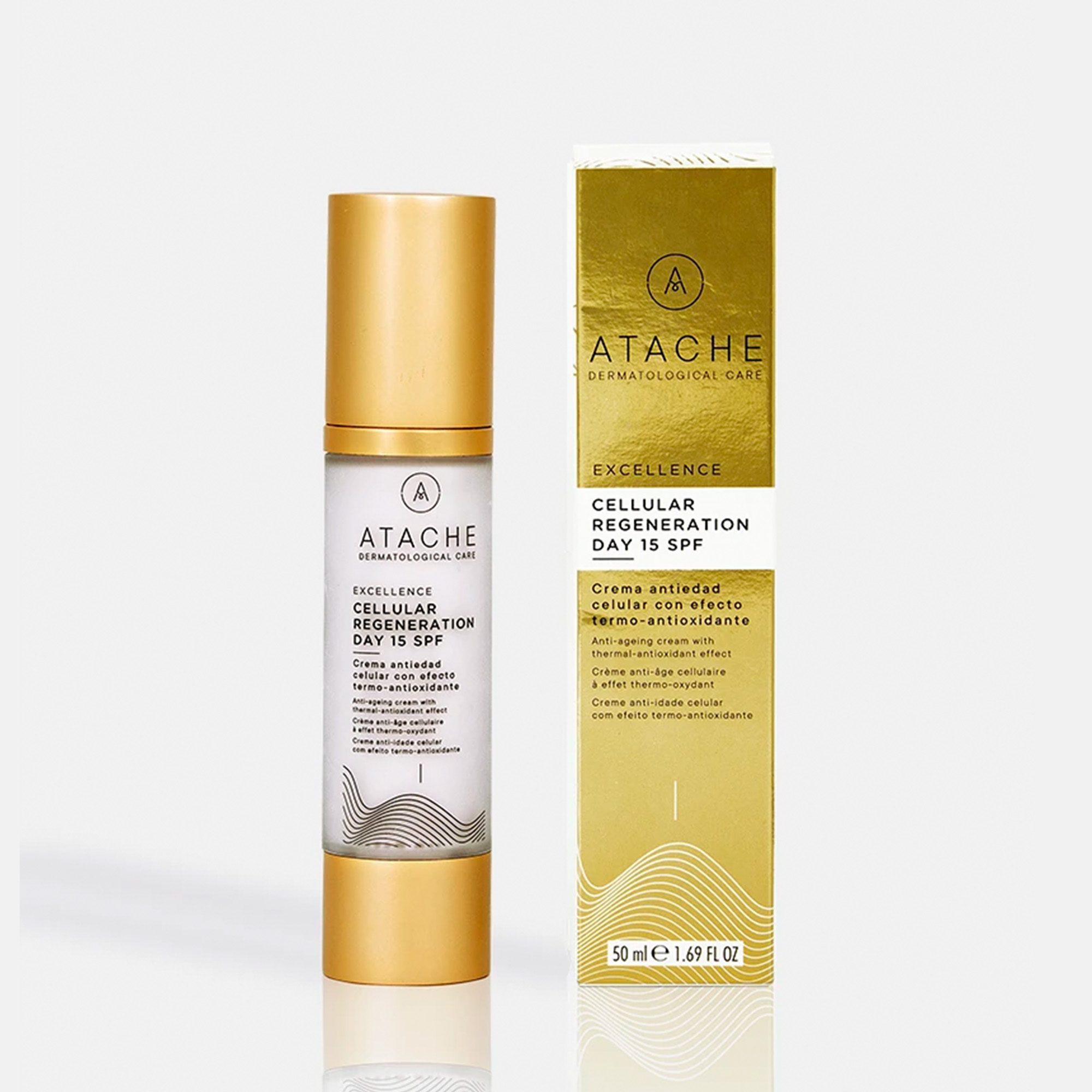 Atache Excellence Cellular Regeneration Day SPF15: Kem Dưỡng Tái Tạo Tế Bào & Chống Lão Hóa Ban Ngày Toàn Diện