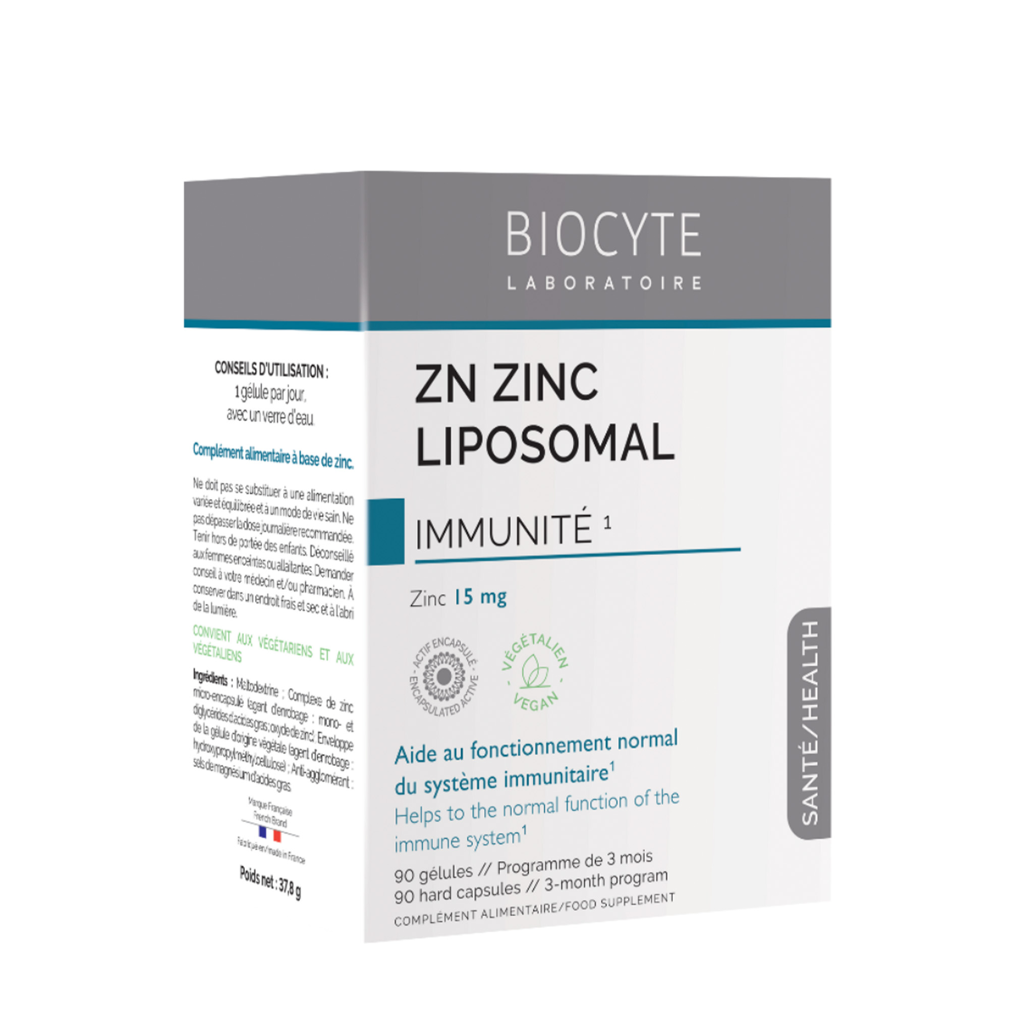 Biocyte Zn Zinc Liposomal – Kẽm Bao Vi Nang Giảm Nhờn Mụn & Tăng Đề Kháng