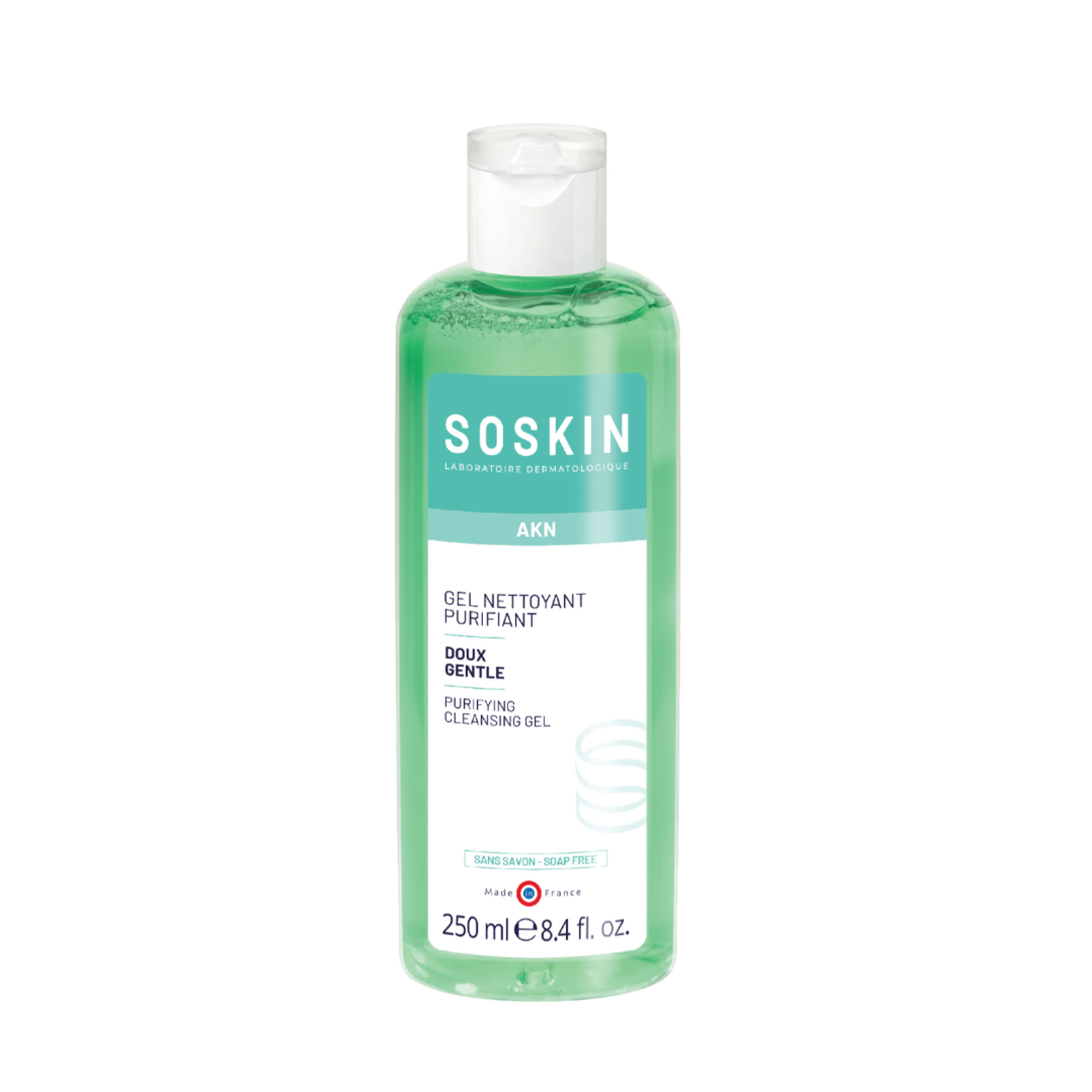 SOSKIN GENTLE PURIFYING CLEANSING GEL / GEL RỬA MẶT DIỆT KHUẨN(250ML)