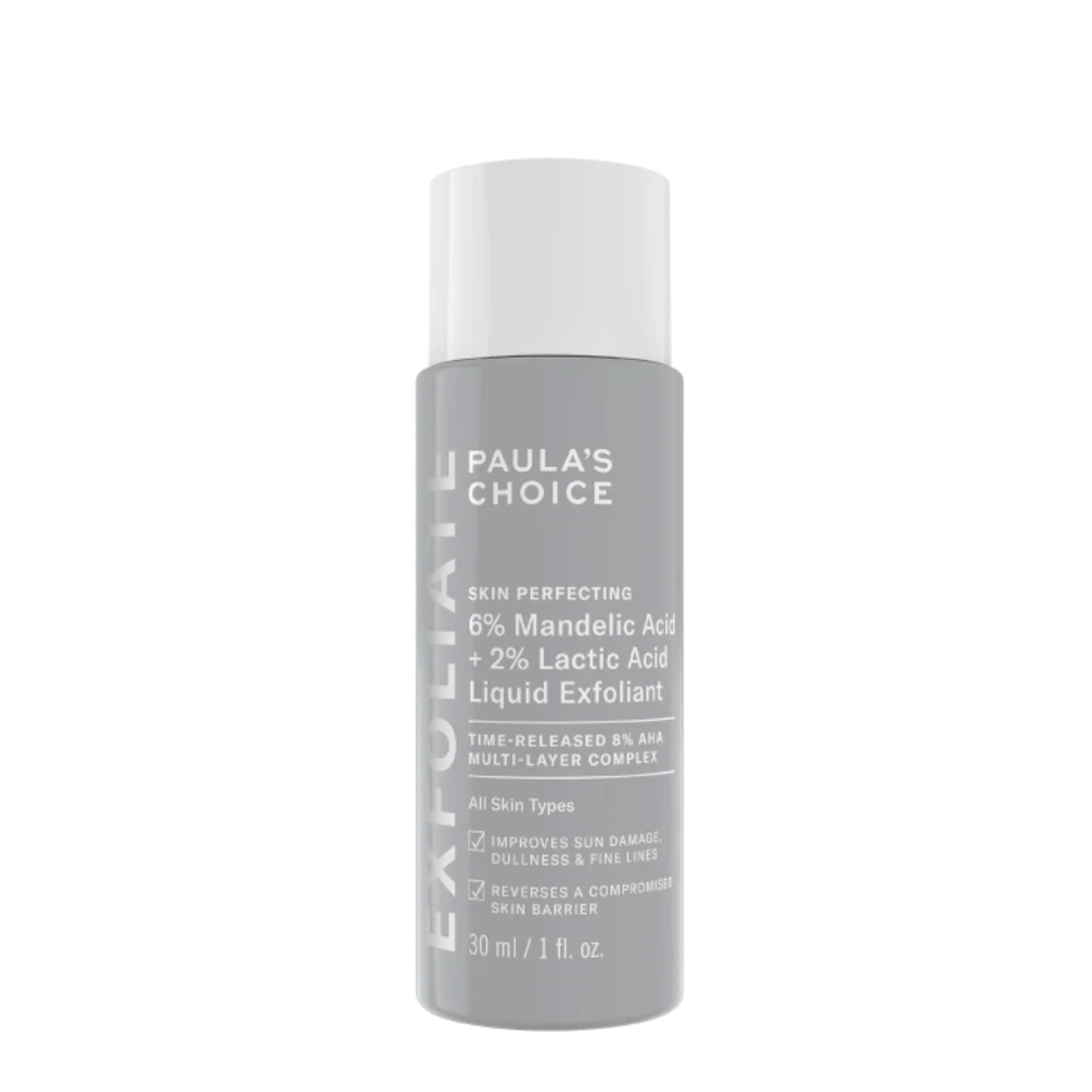 PAULA’S CHOICE SKIN PERFECTING 6% MANDELIC ACID + 2% LACTIC ACID LIQUID EXFOLIANT: Tái Tạo Làn Da Mềm Mịn & Rạng Rỡ