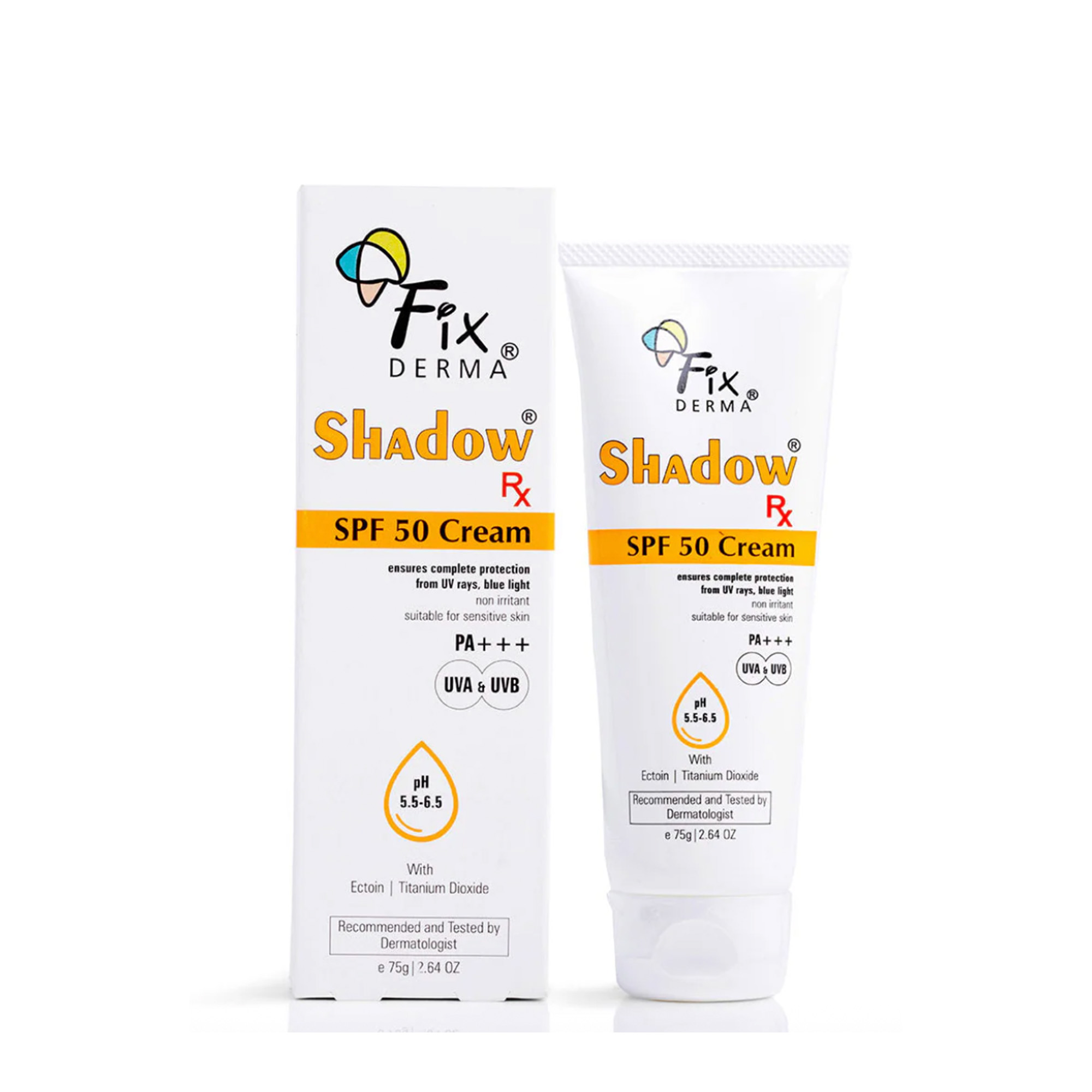 Fixderma Shadow RX SPF 50+ Cream: Kem Chống Nắng  Bảo Vệ Quang Phổ Rộng & Kiềm Dầu Vượt Trội