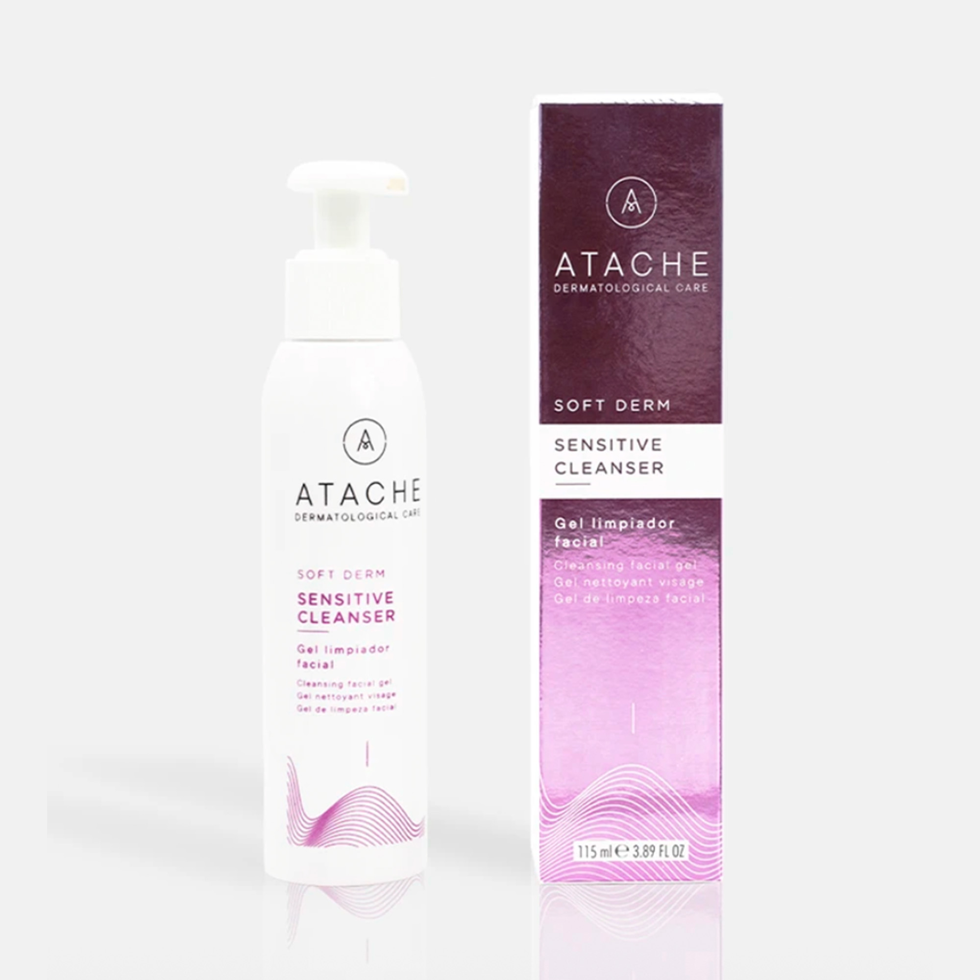 Atache Soft Derm Sensitive Cleanser: Gel Rửa Mặt Dịu Nhẹ Cho Da Nhạy Cảm & Da Kích Ứng