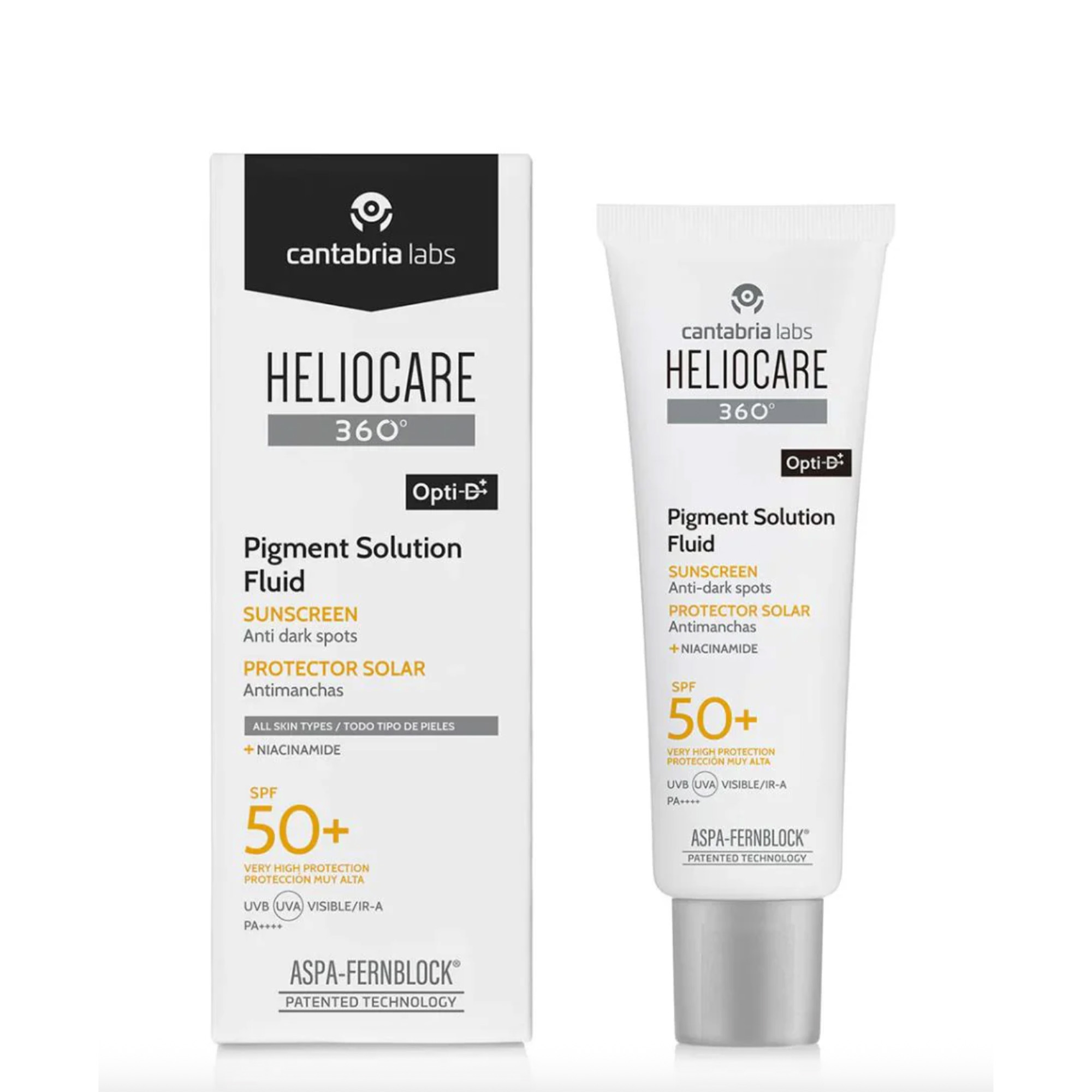 Heliocare 360° Pigment Solution Fluid SPF50+ – Kem Chống Nắng Ngừa Nám & Bảo Vệ Da Toàn Diện