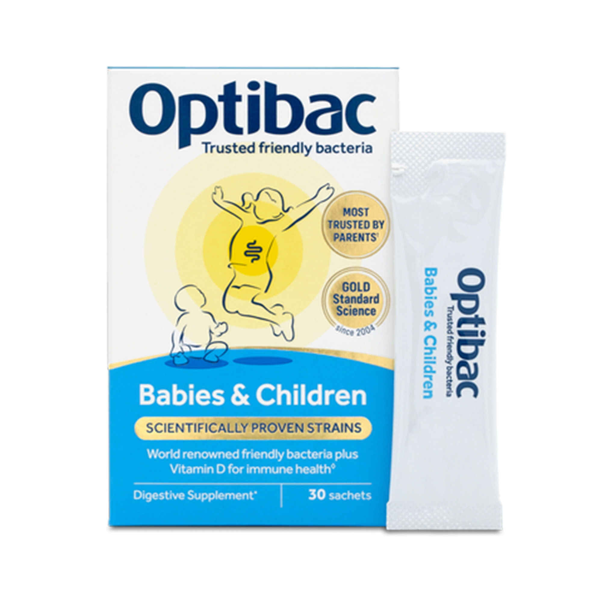 Optibac Babies & Children – Men Vi Sinh Cao Cấp Hỗ Trợ Tiêu Hóa & Miễn Dịch Cho Bé