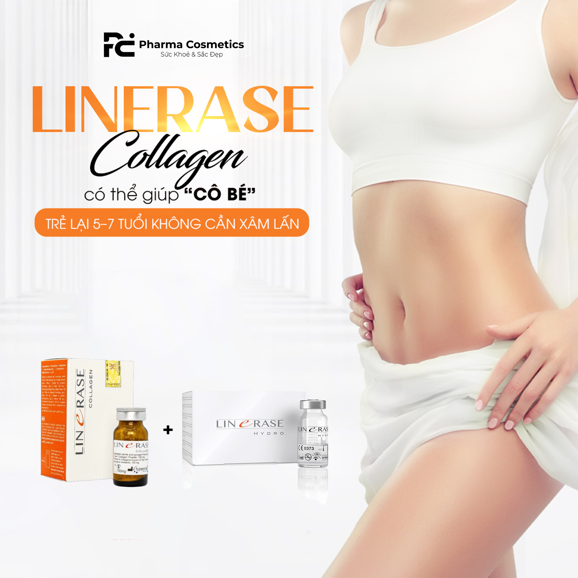 LINERASE COLLAGEN – Giải Pháp Trẻ Hóa "Cô Bé" An Toàn & Khoa Học