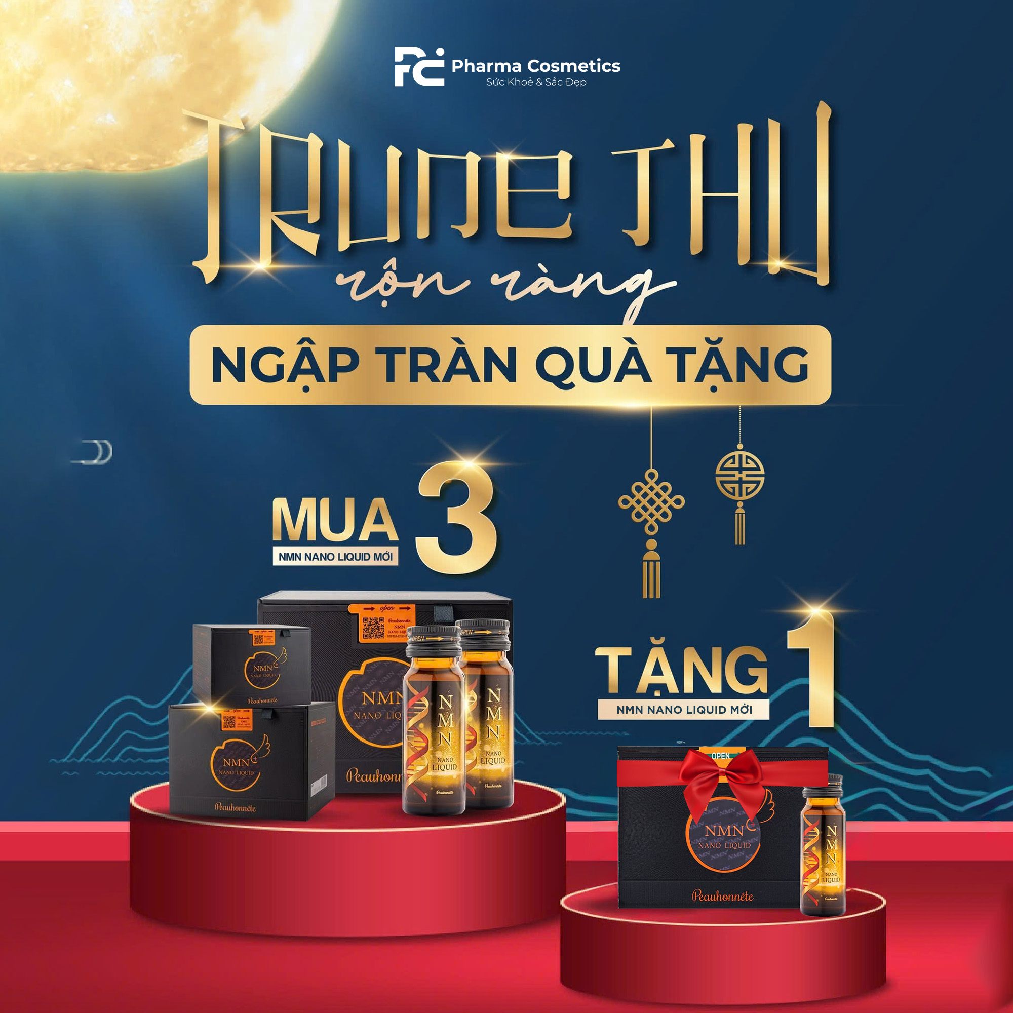 NMN+ NANO LIQUID / NƯỚC UỐNG CHỐNG LÃO HÓA, KÉO DÀI TUỔI THỌ, CẢI THIỆN SINH LÝ VÀ MIỄN DỊCH VÀ PHÒNG NGỪA BỆNH TẬT