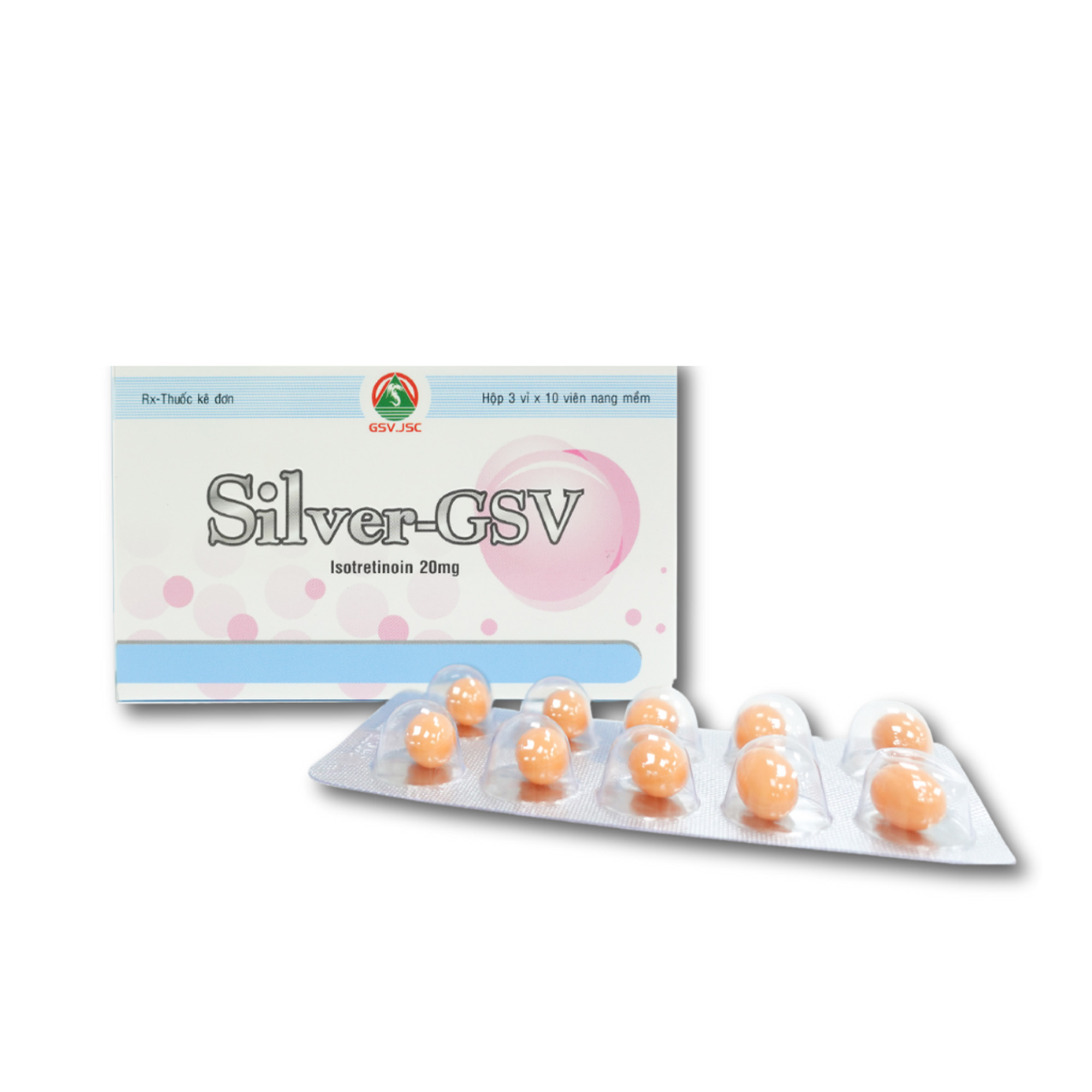 SILVER-GSV ISOTRETINOIN 20MG: Giải Pháp Đặc Trị Mụn Trứng Cá Nặng, Ngừa Sẹo Hiệu Quả