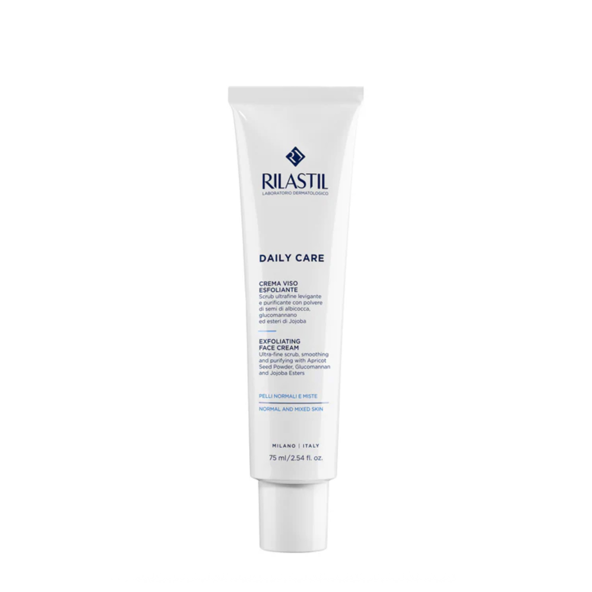 RILASTIL DAILY CARE EXFOLIATING FACE CREAM: Kem Tẩy Da Chết Dịu Nhẹ - Làm Sạch Sâu, Mềm Mịn & Phục Hồi Độ Rạng Rỡ