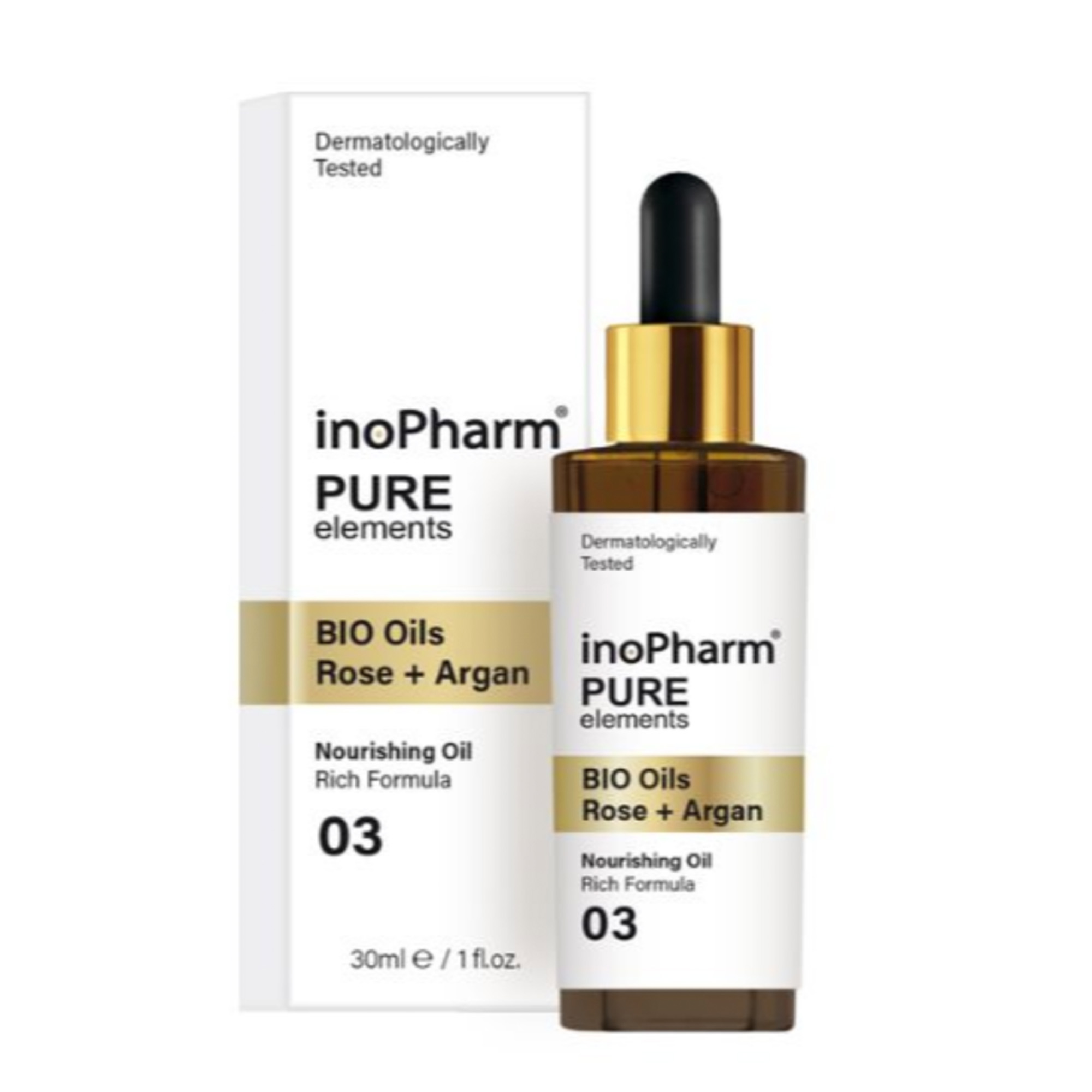 INOPHARM BIO OILS: ROSE + ARGAN - Tinh Dầu Dưỡng Sáng & Chống Lão Hóa, Cho Làn Da Khỏe Mạnh