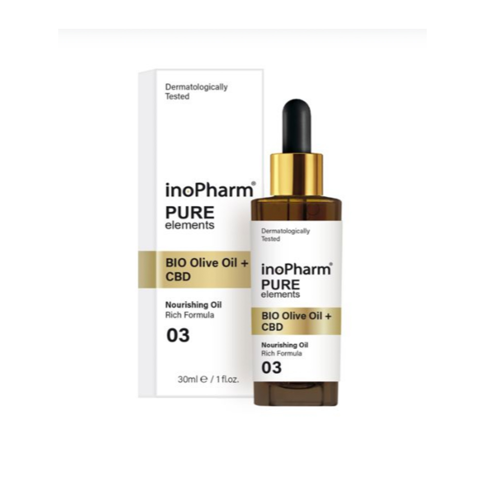 INOPHARM CBD + BIO OLIVE OIL: Tinh Dầu Làm Dịu, Dưỡng Ẩm & Trẻ Hóa Chuyên Sâu