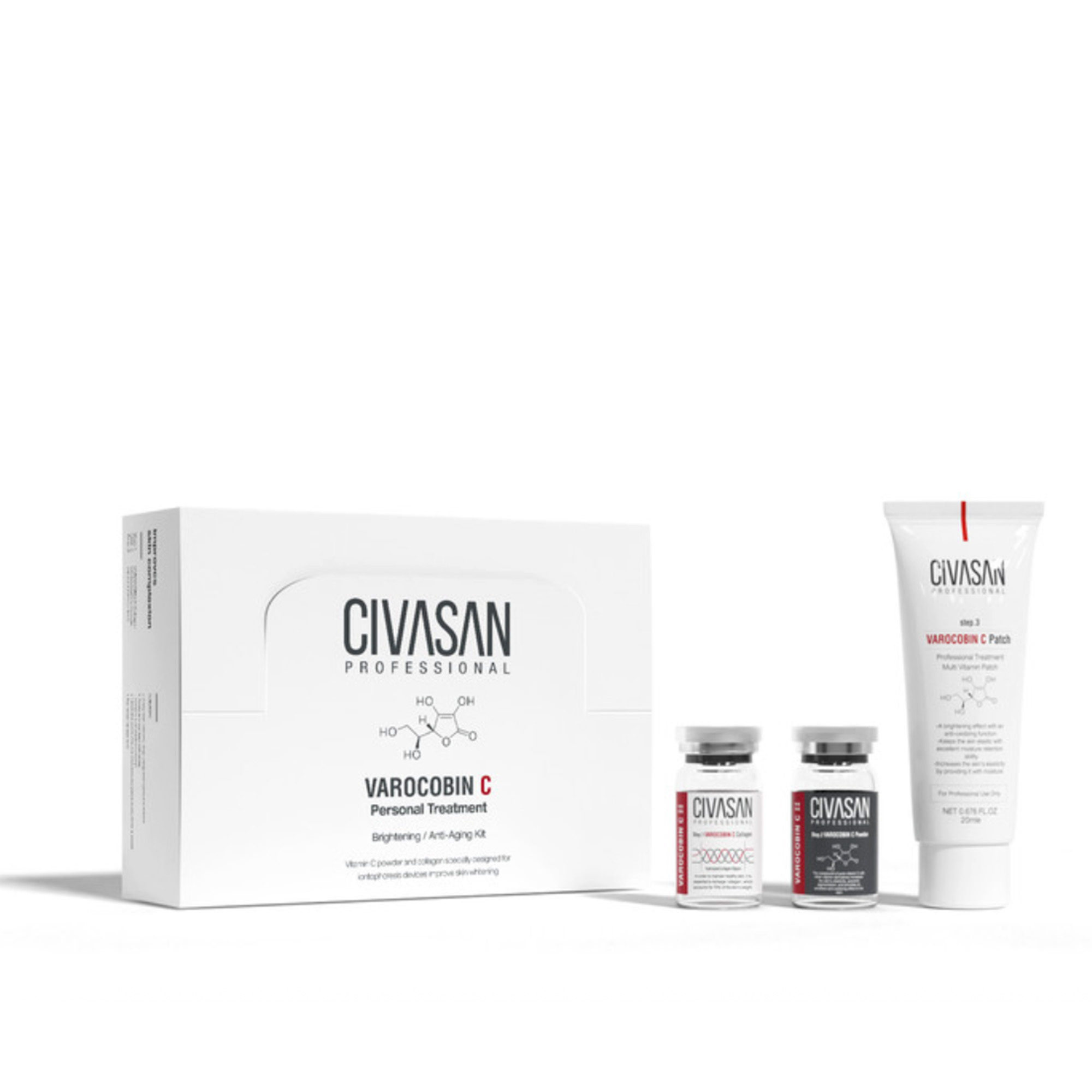 Civasan Varocobin C Professional – Liệu Trình Vitamin C Tươi & Collagen Tái Tạo Da Trắng Sáng