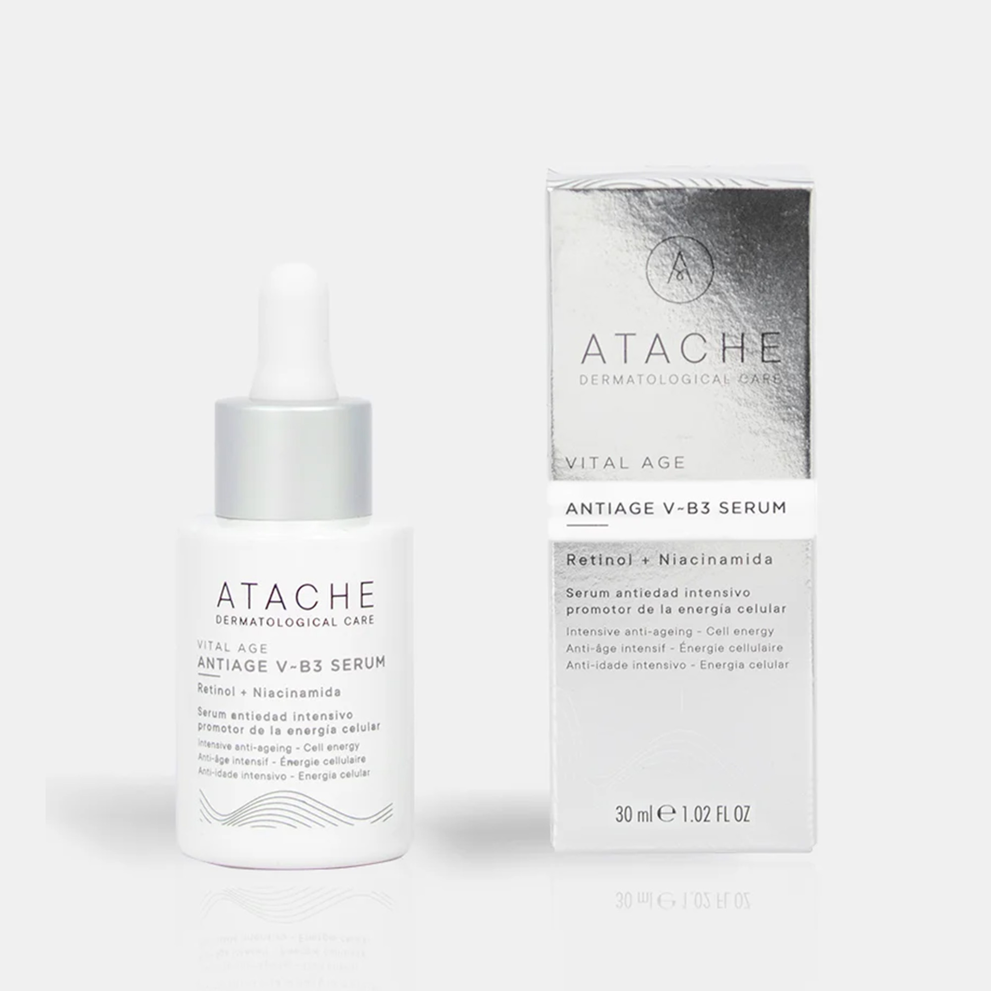 Atache Vital Age Antiage V-B3 Serum: Tinh Chất Trẻ Hóa Chuyên Sâu & Phục Hồi Năng Lượng Tế Bào