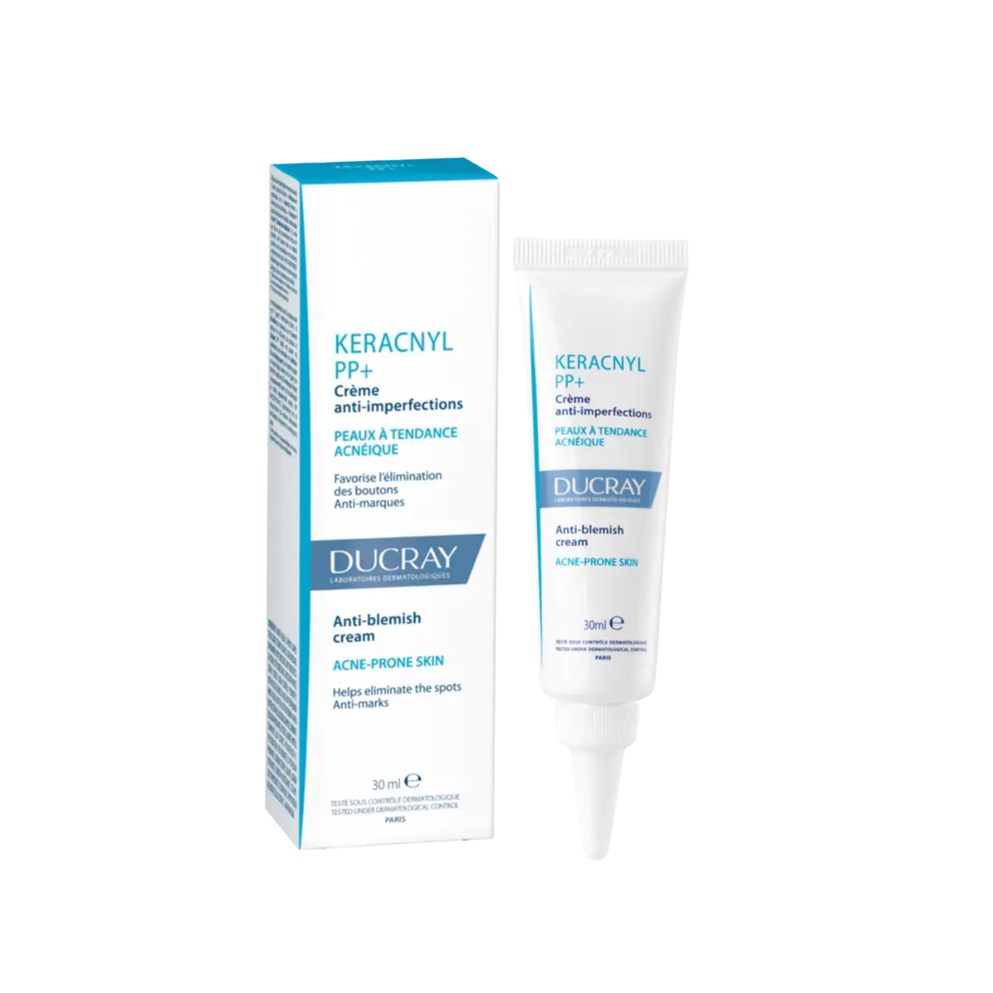 DUCRAY KERACNYL PP+ ANTI-BLEMISH CREAM: Kem Đặc Trị Mụn Viêm - Làm Dịu & Giảm Thâm Sau 7 Ngày
