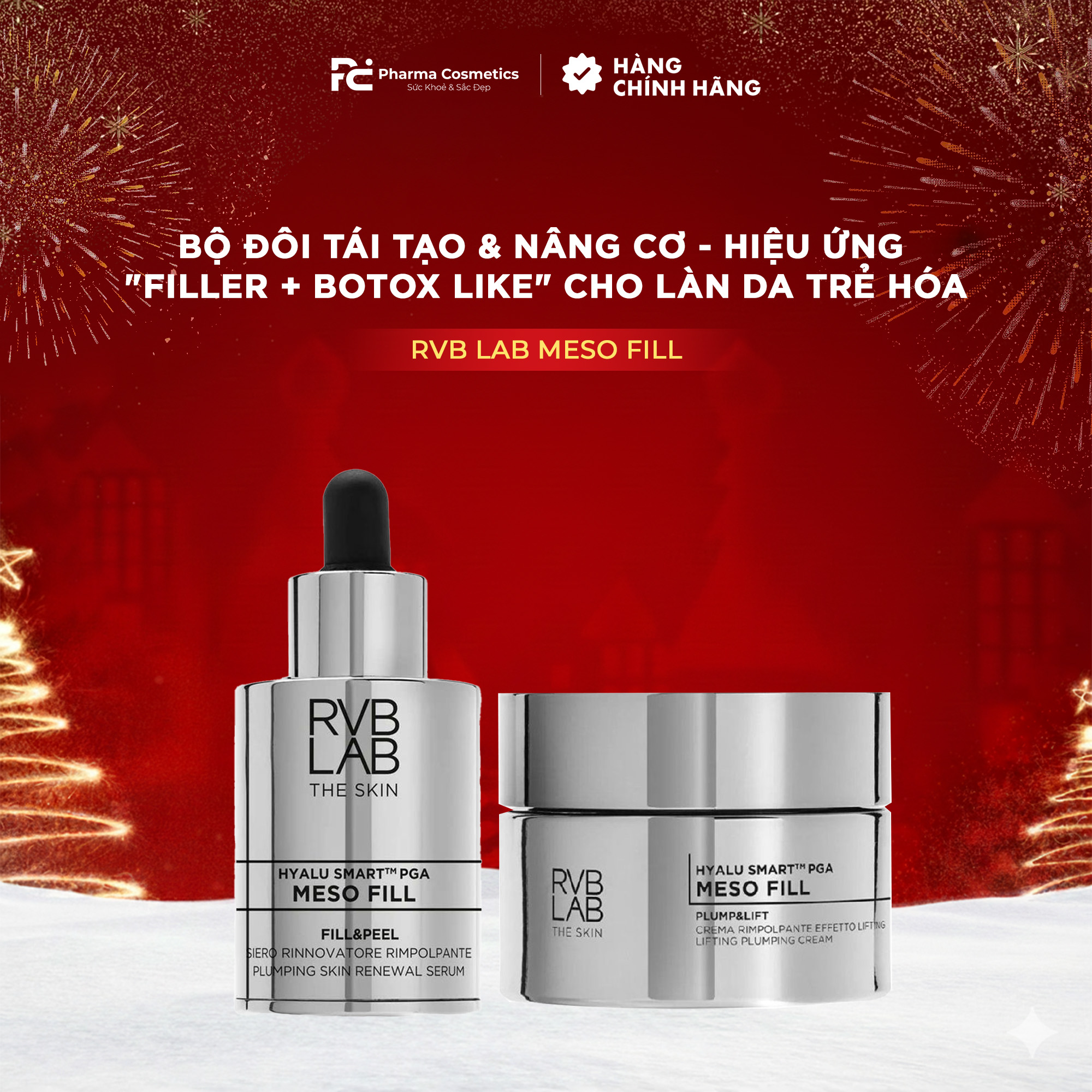 RVB LAB MESO FILL: Bộ Đôi Tái Tạo & Nâng Cơ Chuyên Sâu - Hiệu Ứng "Filler + Botox Like" Cho Làn Da Trẻ Hóa