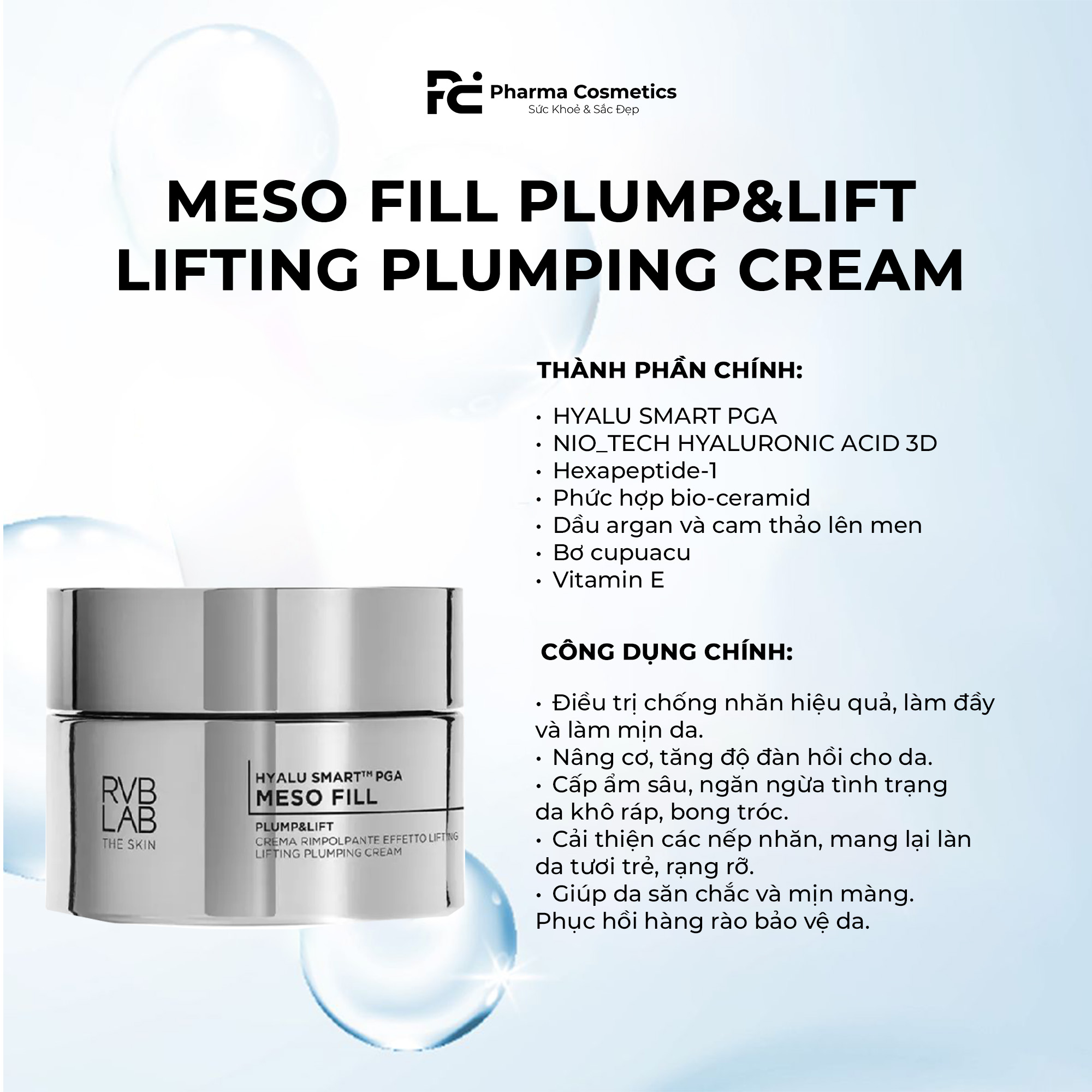 RVB LAB MESO FILL: Bộ Đôi Tái Tạo & Nâng Cơ Chuyên Sâu - Hiệu Ứng "Filler + Botox Like" Cho Làn Da Trẻ Hóa