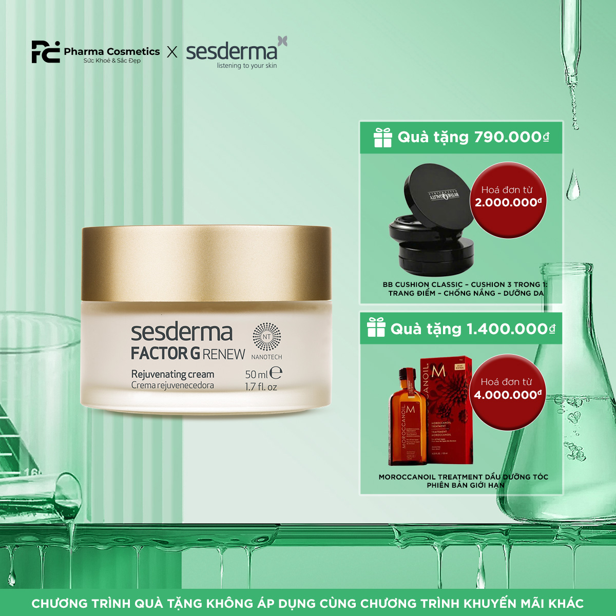 SESDERMA FACTOR G RENEW REJUVENATING CREAM: Kem Dưỡng Tái Tạo Sinh Học - Nhân 3 Collagen, Trẻ Hóa Toàn Diện