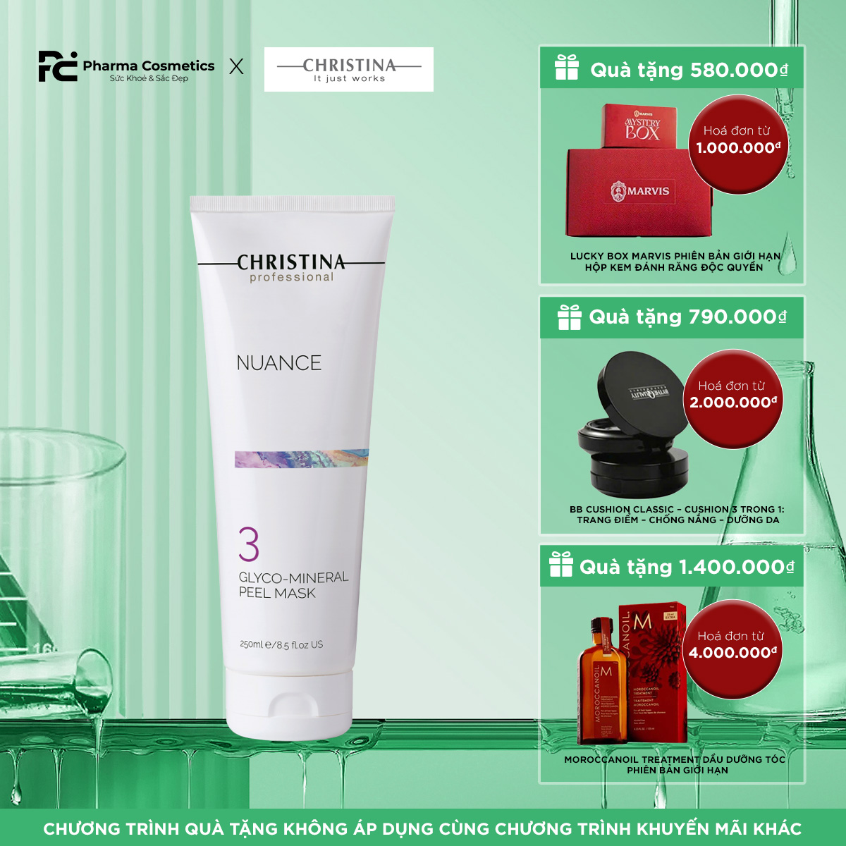 NUANCE PRO GLYCO-MINERAL PEEL MASK: Mặt Nạ Khoáng Chất - Thanh Lọc, Trẻ Hóa & Tăng Cường Độ Sáng Da