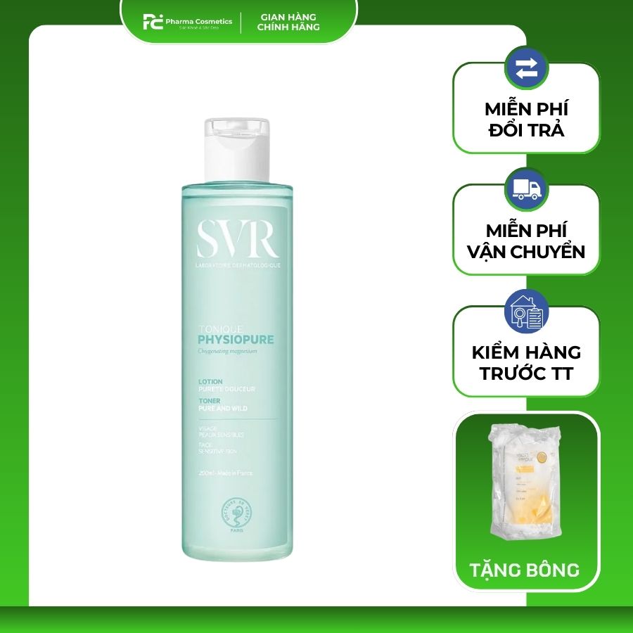 SVR Physiopure Tonique: Nước Cân Bằng Thanh Lọc Và Cấp Ẩm Chuyên Sâu Cho Da Nhạy Cảm
