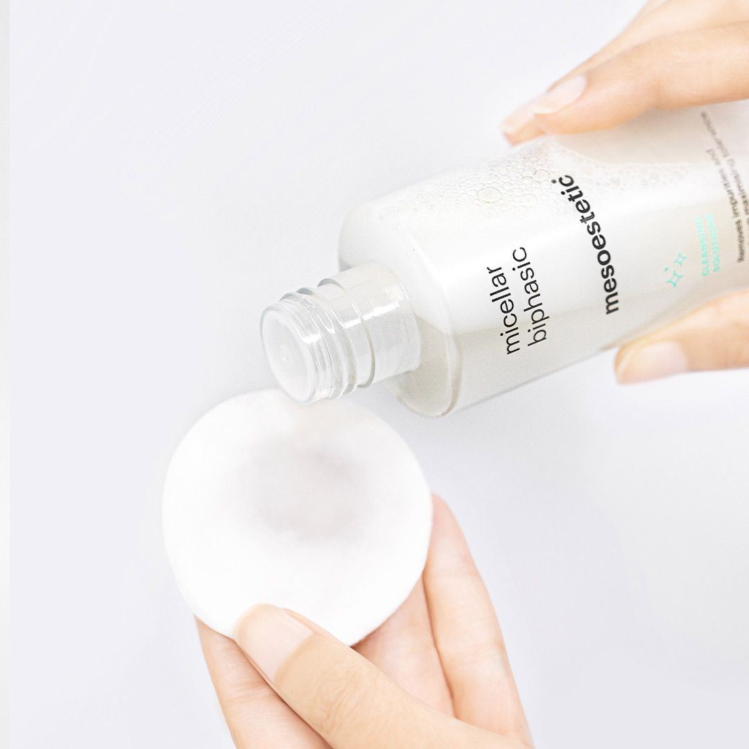 Mesoestetic Micellar Biphasic: Nước Tẩy Trang Hai Pha Dịu Nhẹ Cho Mắt Và Môi