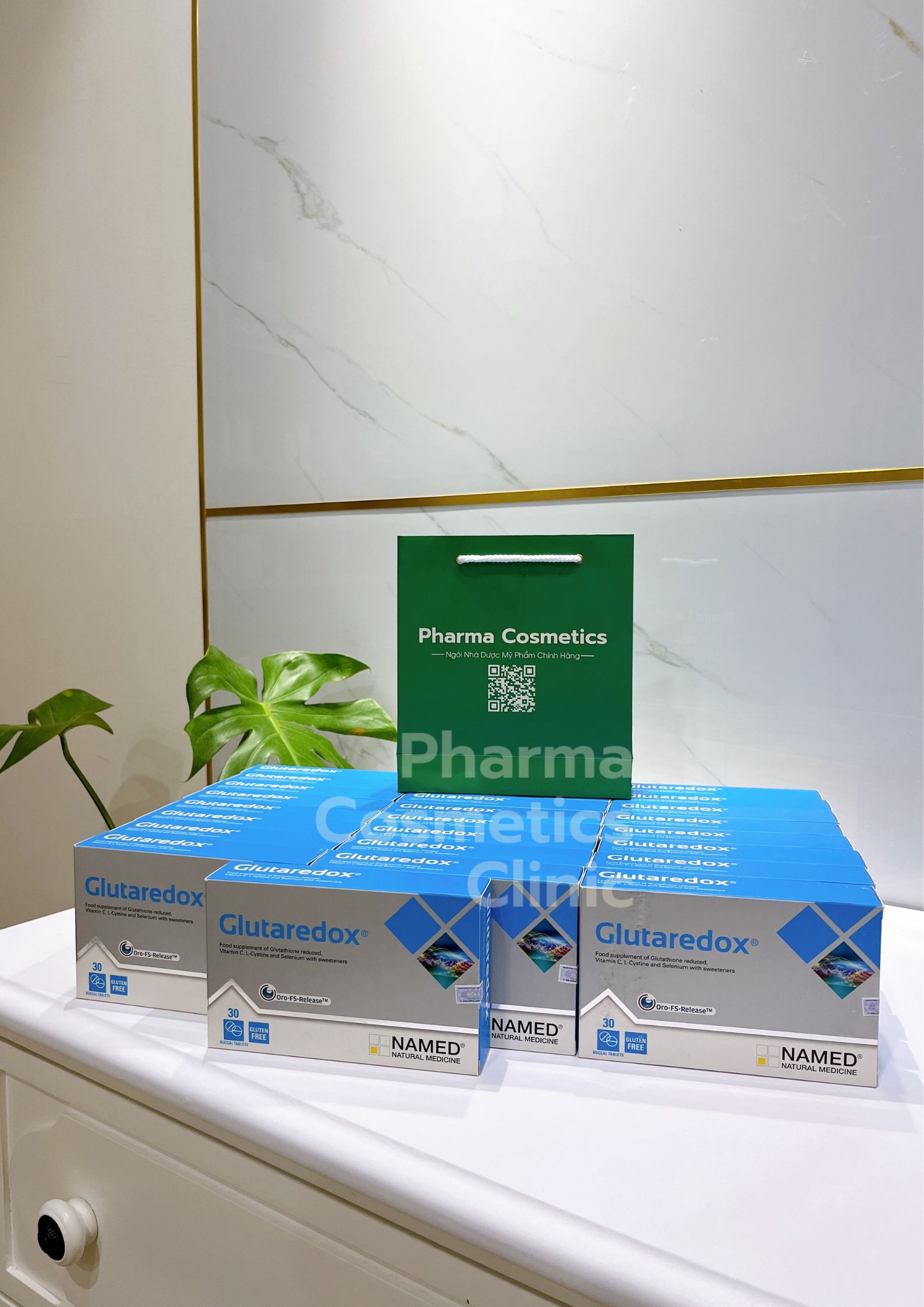 GLUTAREDOX NAMED/ VIÊN NGẬM LÀM SÁNG VÀ CHỐNG OXY HÓA GLUTAREDOX NAMED
