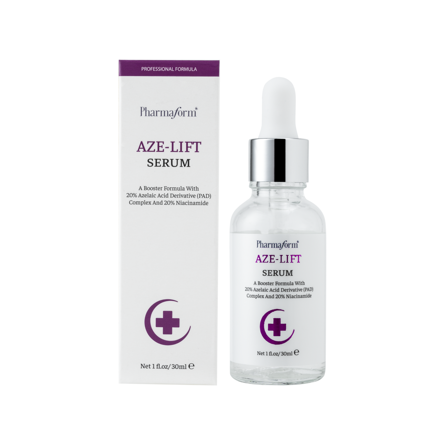 PHARMAFORM AZE – LIFT SERUM: Tinh Chất Kiềm Dầu & Giảm Mụn, Cho Làn Da Mịn Màng Săn Chắc