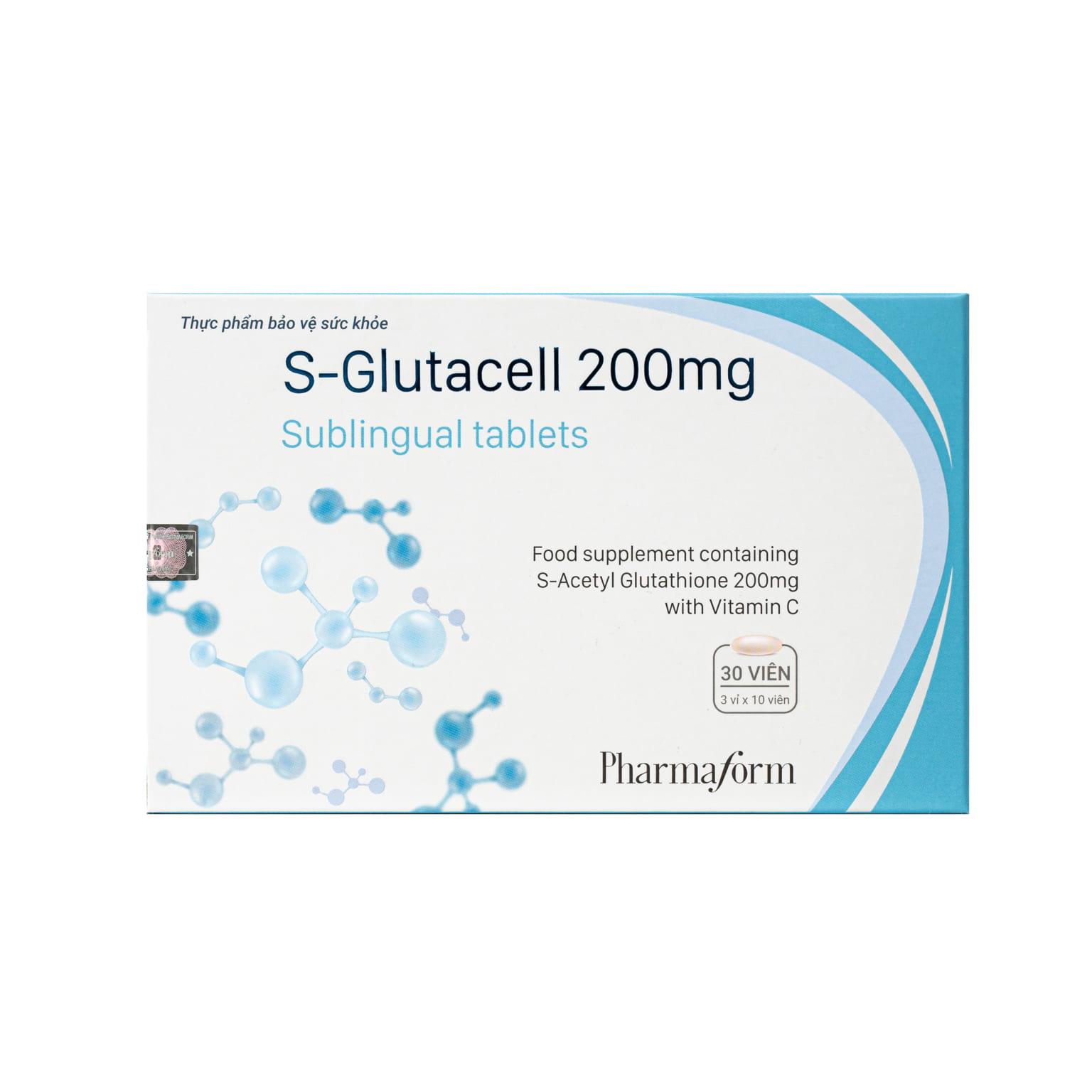PHARMAFORM S-GLUTACELL: Viên Uống Hỗ Trợ Chống Oxy Hóa & Cải Thiện Nám Da