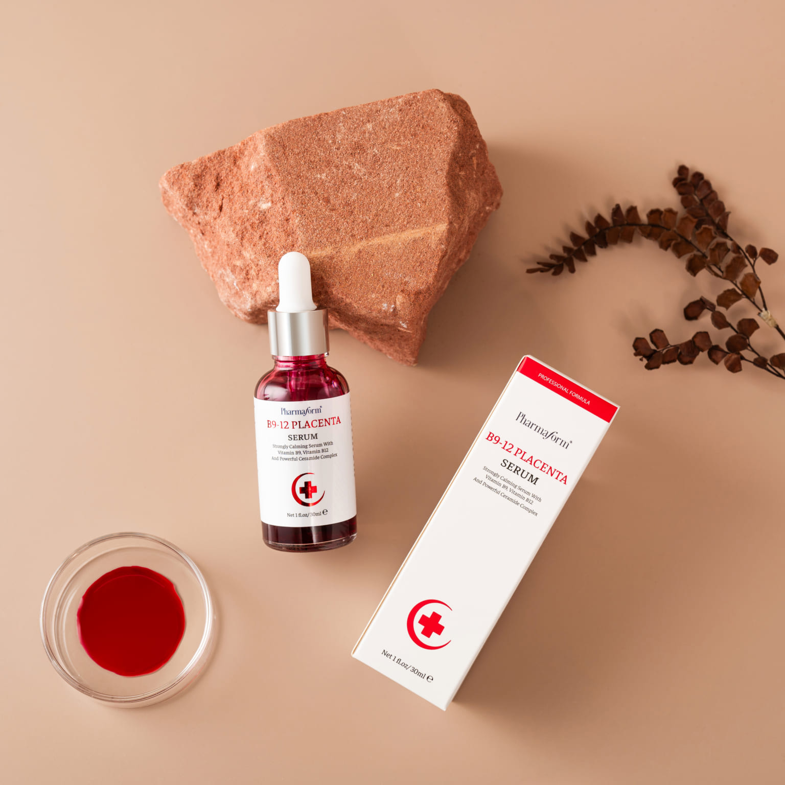 PHARMAFORM B9-12 PLACENTA SERUM: Tinh Chất Chuyên Biệt - Phục Hồi & Tái Tạo Làn Da Tổn Thương