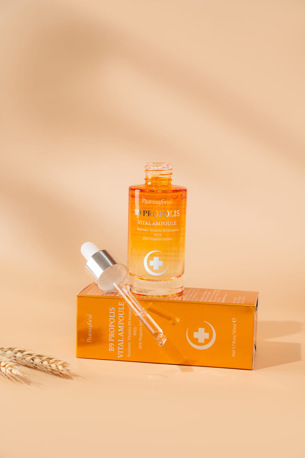 PHARMAFORM B9 PROPOLIS VITAL AMPOULE: Tinh Chất Keo Ong & B9 - Tái Tạo, Phục Hồi & Chống Lão Hóa Mạnh Mẽ