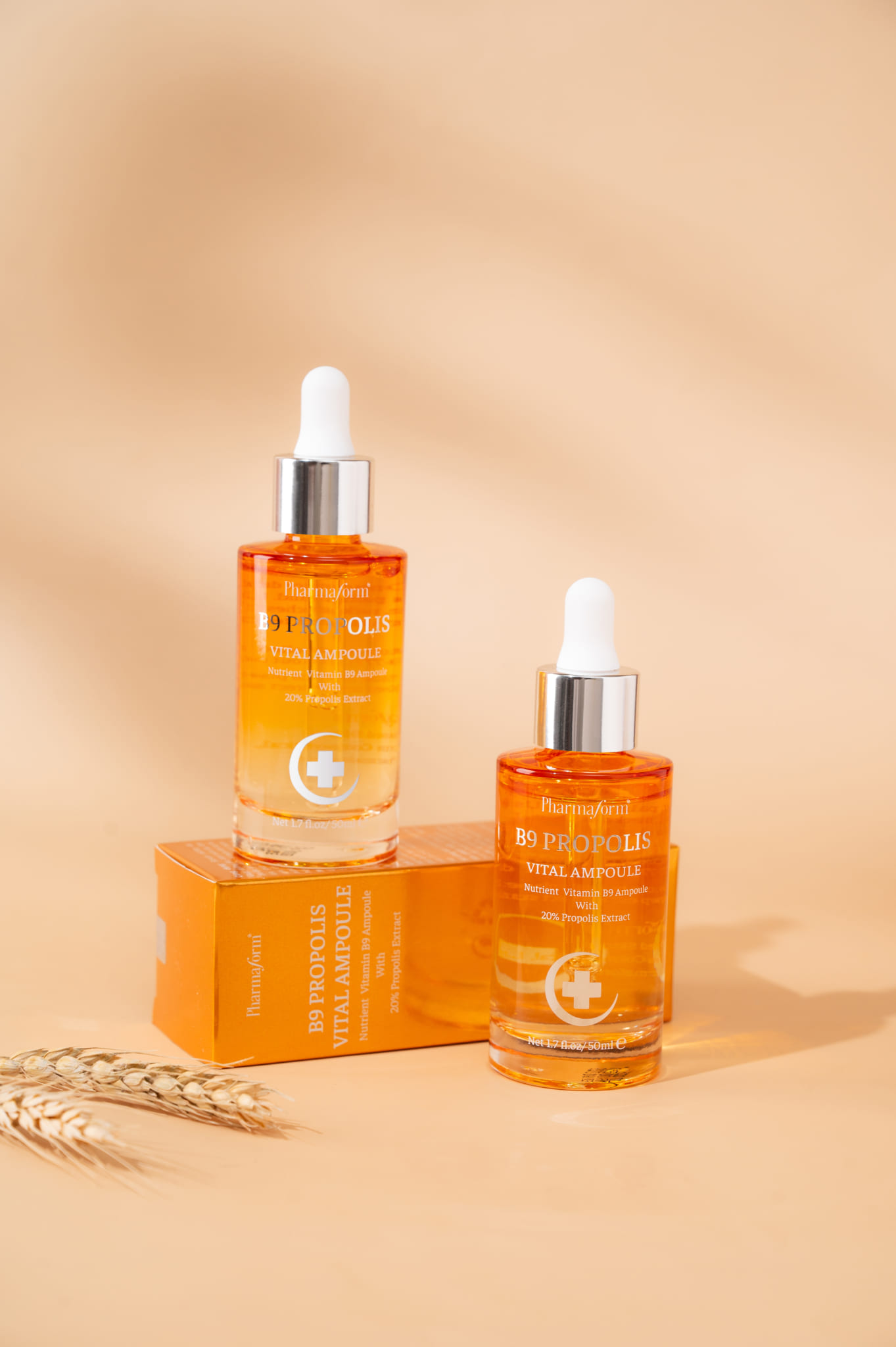 PHARMAFORM B9 PROPOLIS VITAL AMPOULE: Tinh Chất Keo Ong & B9 - Tái Tạo, Phục Hồi & Chống Lão Hóa Mạnh Mẽ