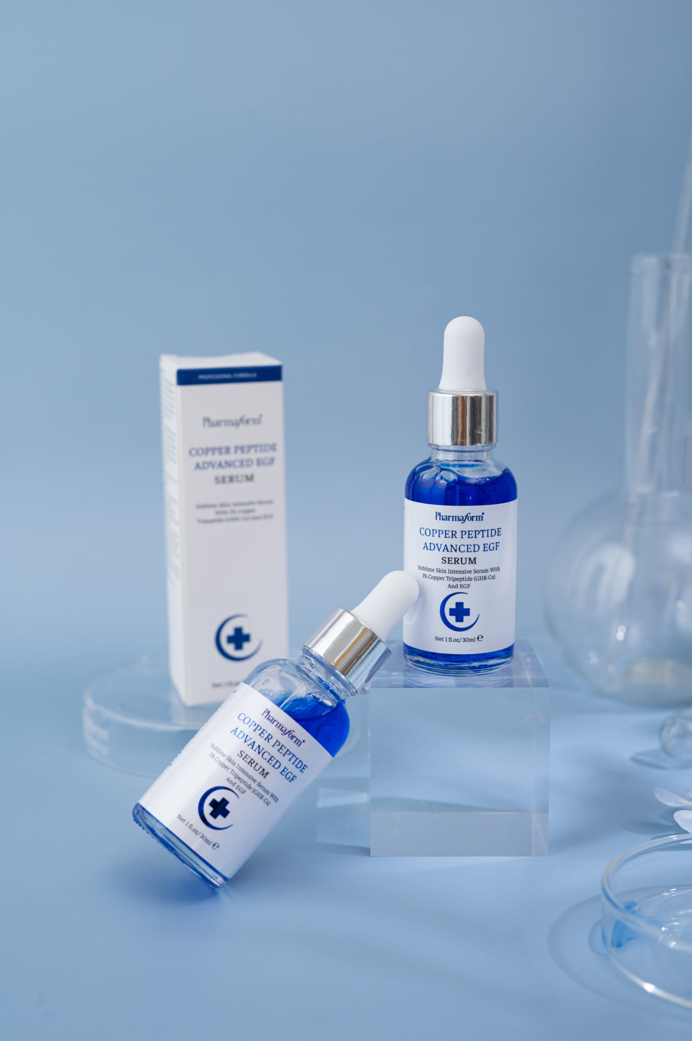 PHARMAFORM COPPER PEPTIDE ADVANCED EGF SERUM: Tinh Chất Phục Hồi & Tái Tạo Da Chuyên Sâu