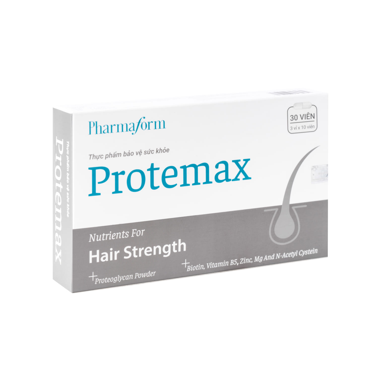PHARMAFORM PROTEMAX TPBVSK: Hỗ Trợ Tóc, Móng Chắc Khỏe & Cải Thiện Tình Trạng Rụng Tóc