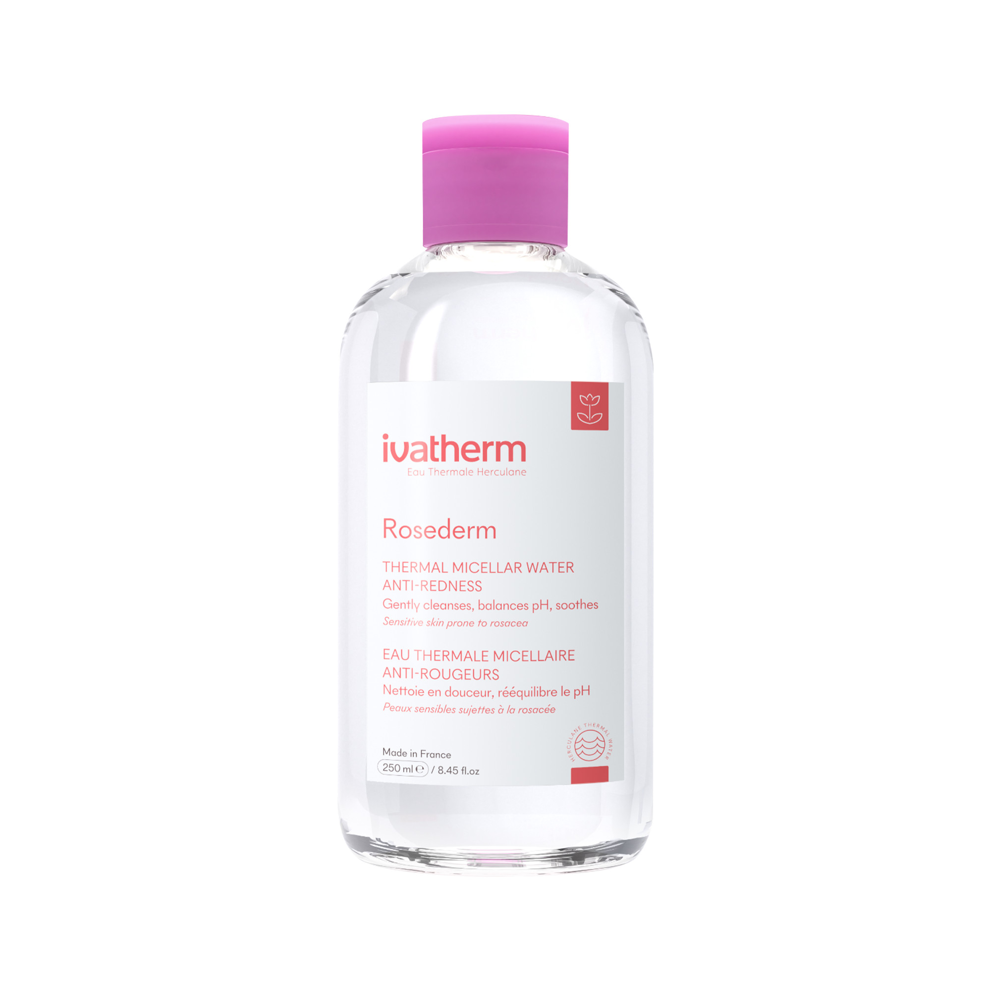 IVATHERM  Rosederm Thermal Micella Water Anti-Redness: Nước Tẩy Trang Làm Dịu & Giảm Đỏ Cho Da Nhạy Cảm