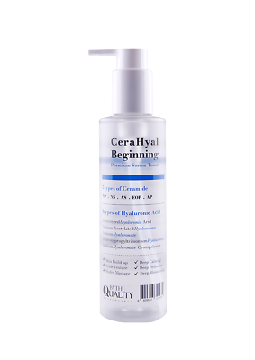 BYTHE QUALITY CERAHYAL BEGINNING PREMIUM SERUM TONER: Củng Cố Hàng Rào Da, Dưỡng Ẩm Chuyên Sâu Cho Làn Da Khỏe Mạnh