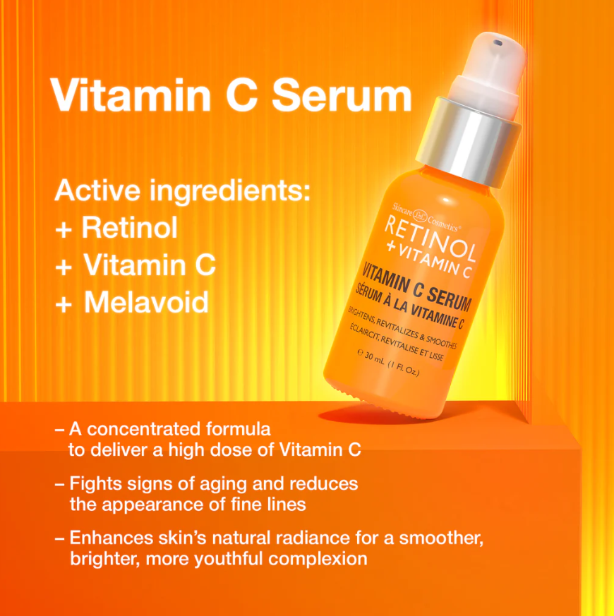 HCPHARMACY VITAMIN C SERUM / HUYẾT THANH TRỊ NÁM, ĐỐM NÂU LÀM SÁNG RETINOL + VITAMIN C 
