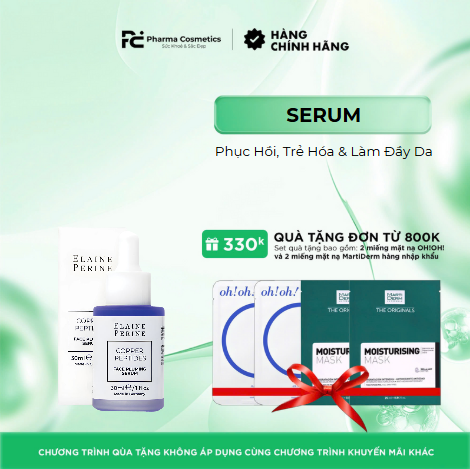 SERUM ELAINE PERINE COPPER PEPTIDE 1% FACE PLUMPING – Tinh Chất Phục Hồi, Trẻ Hóa & Làm Đầy Da