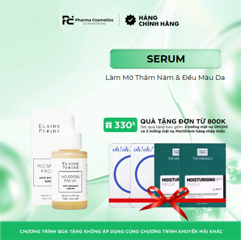 ELAINE PERINE NO SPOTS FACIAL ANTI-PIGMENT SERUM - Tinh Chất Làm Mờ Thâm Nám & Đều Màu Da
