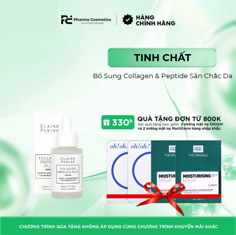 ELAINE PERINE COLLAGEN PLUS SERUM - Tinh Chất Bổ Sung Collagen & Peptide Săn Chắc Da