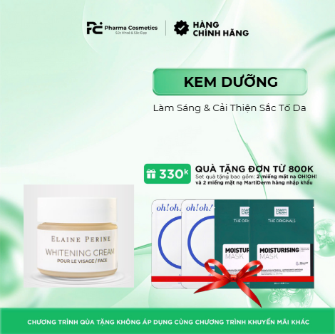 ELAINE PERINE WHITENING CREAM FACE - Kem Dưỡng Làm Sáng & Cải Thiện Sắc Tố Da
